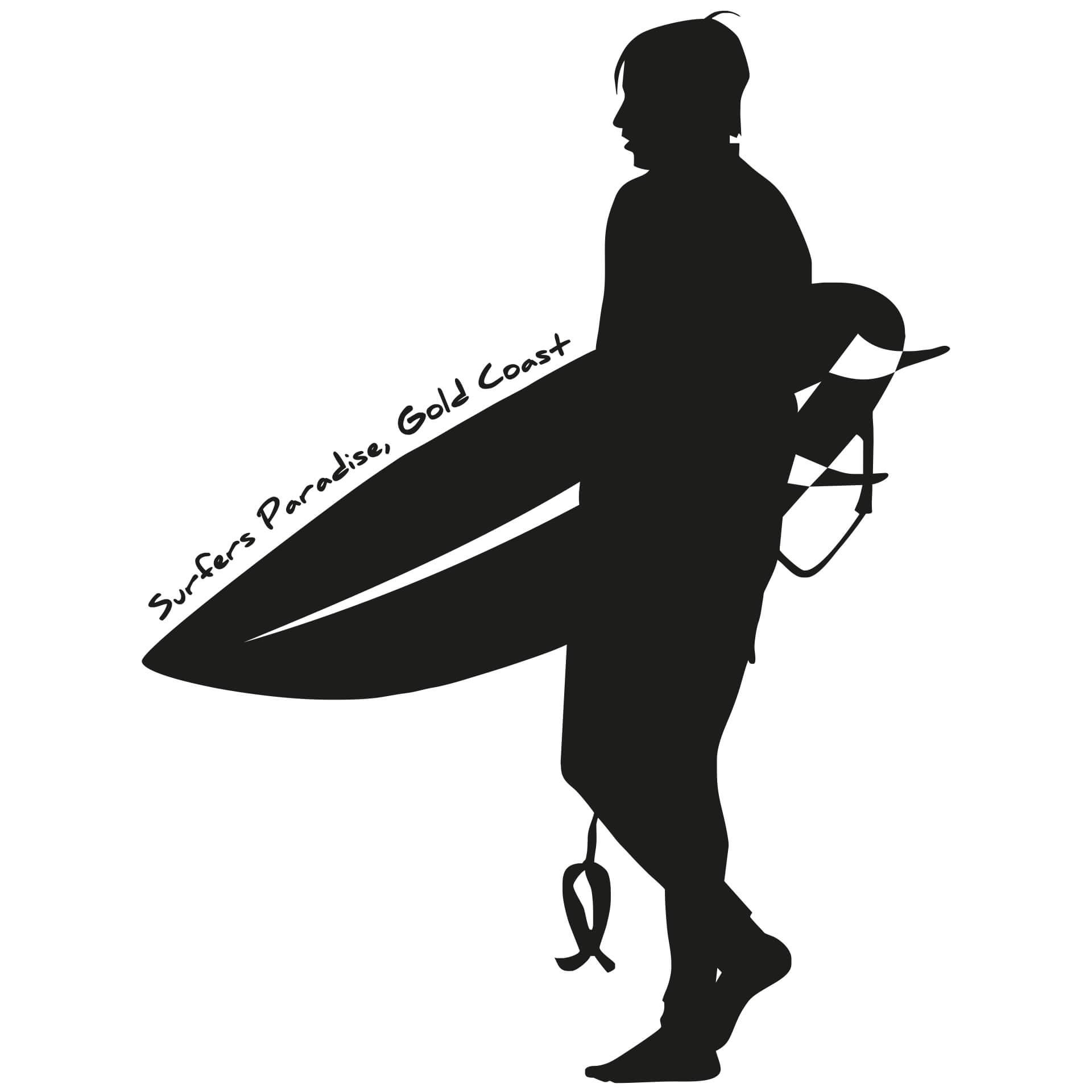 Wandtattoo Surfer's Paradise