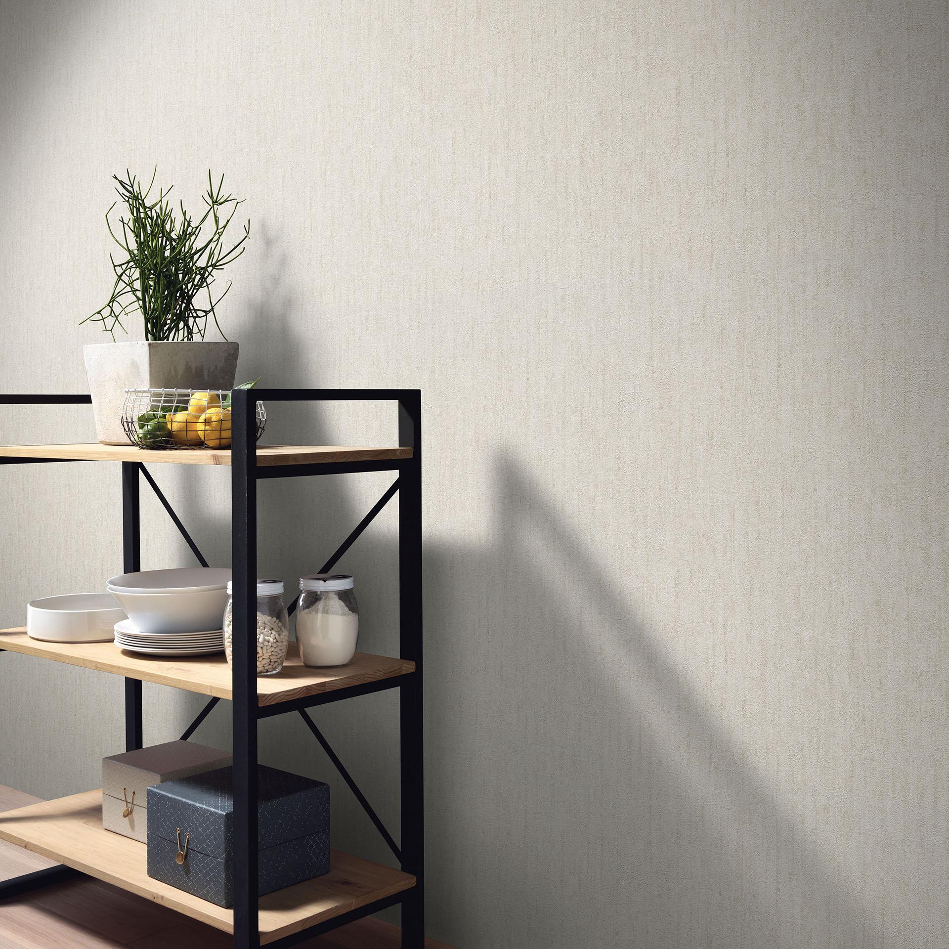 Ikke-vævet tapet, enhedstapet Secret Garden beige