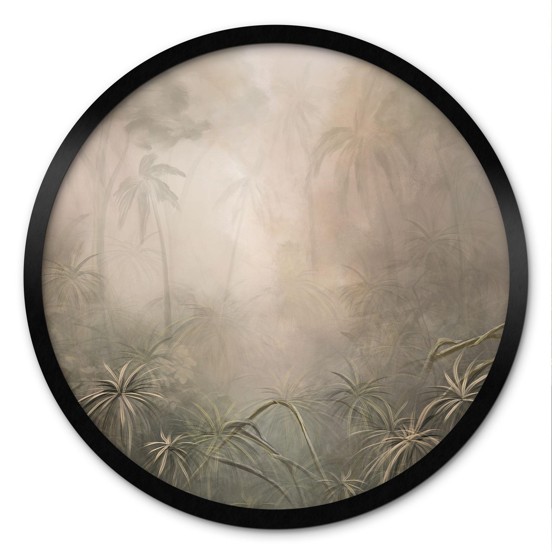 Poster Mystiek Regenwoud in de Mist - Ms Tiff - Rond