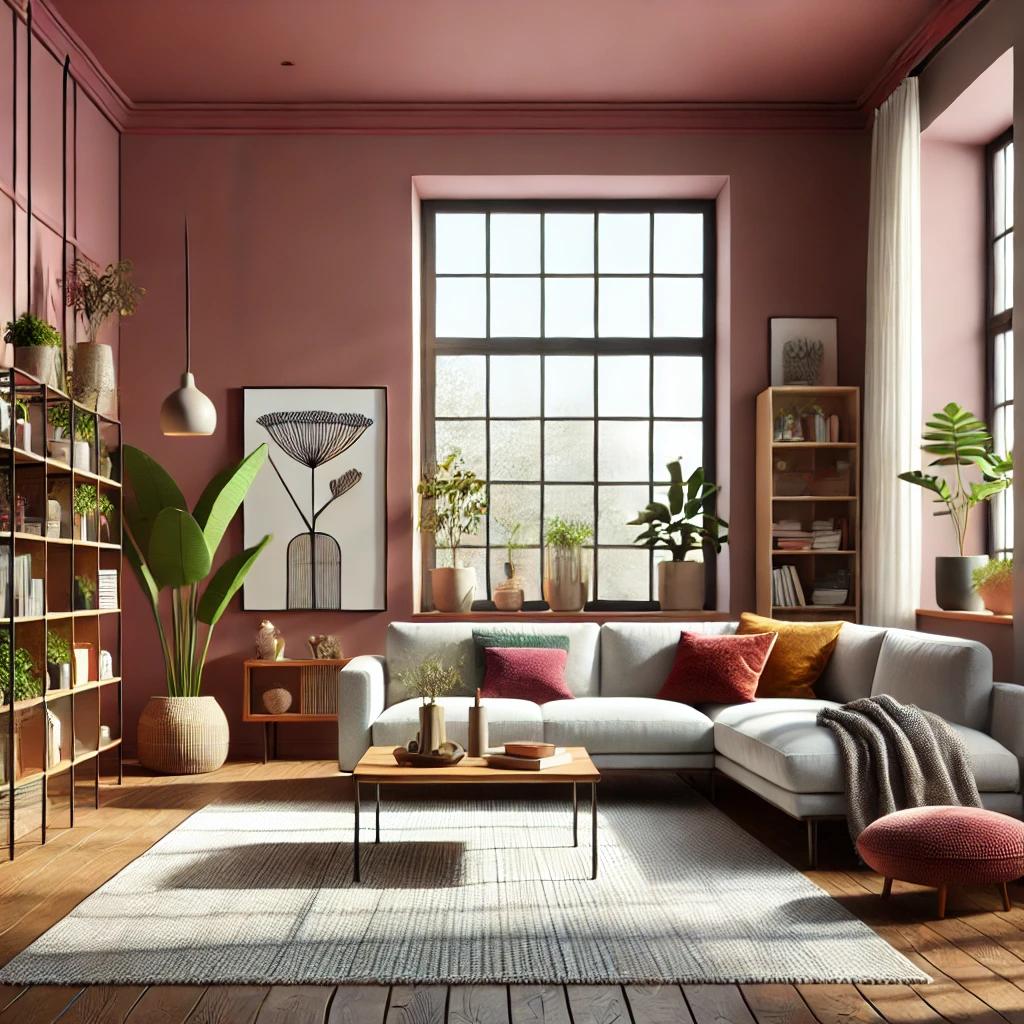 Pintura interior marrón mate I Jellied Jostaberry | crear un ambiente acogedor y tranquilo en la hab