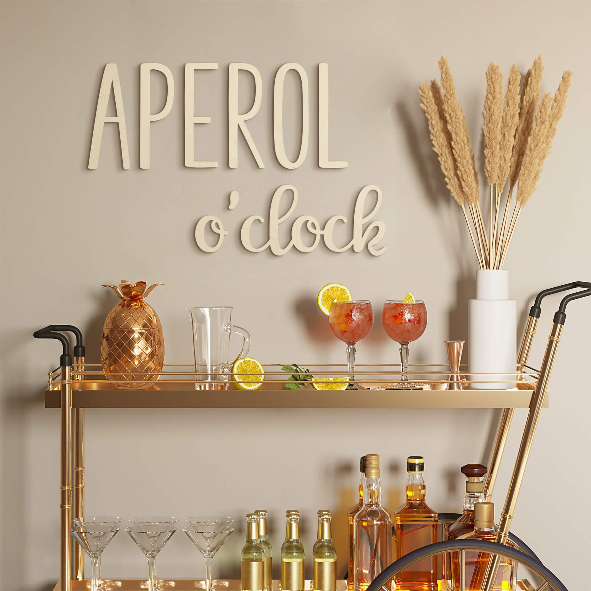 Vægdekoration Popler træ Aperol o'clock