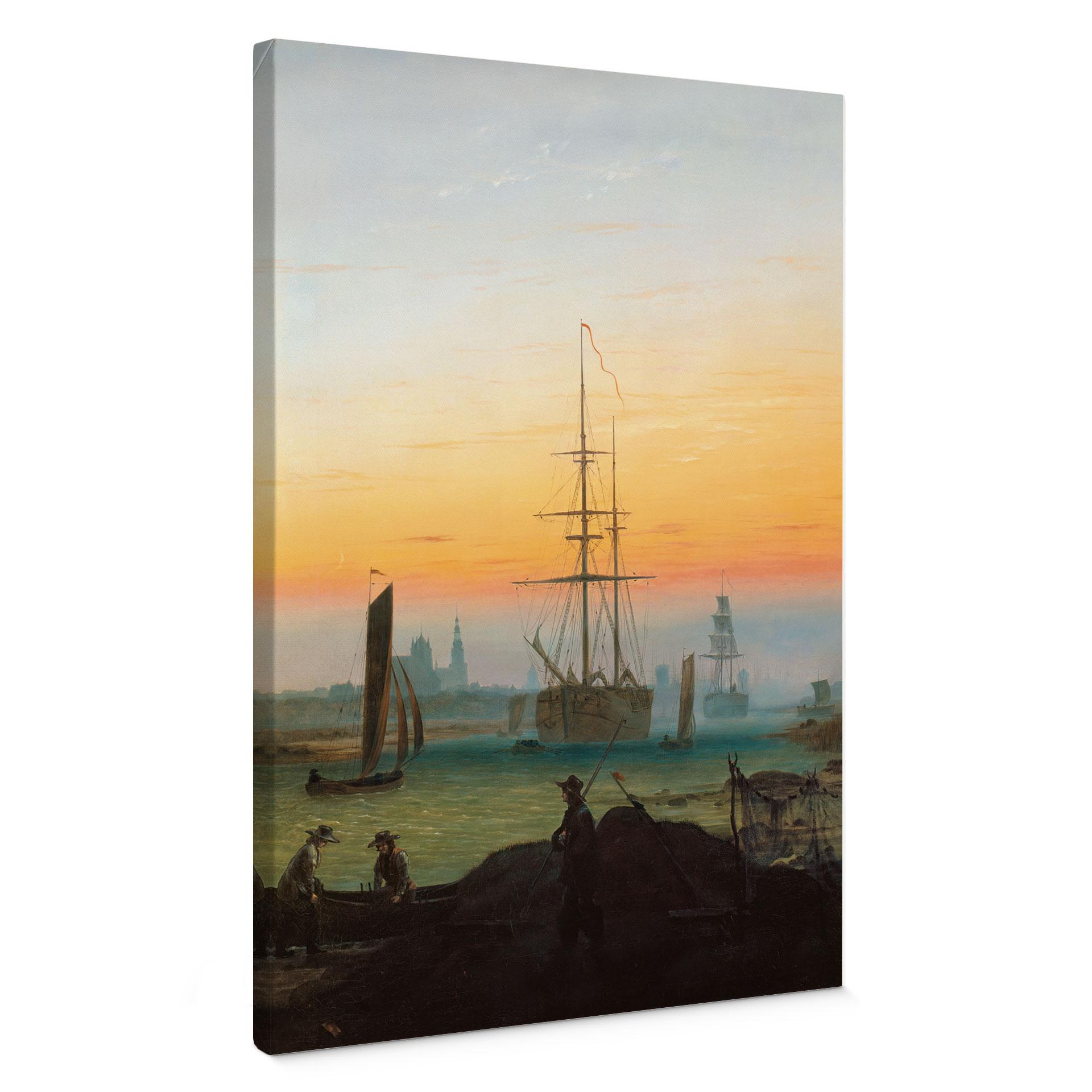 Lienzo Friedrich - Puerto de Greifswald