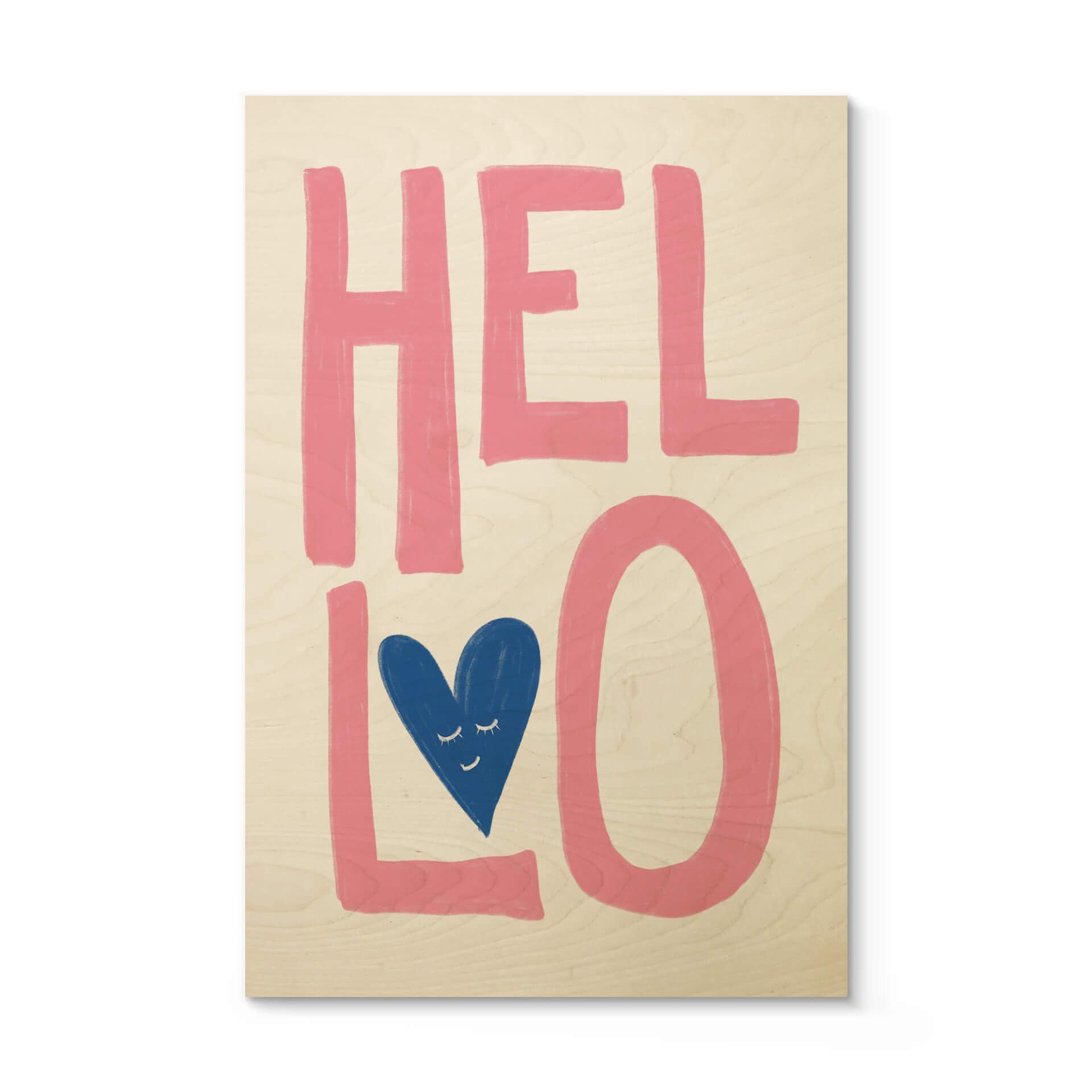 Træplakat Fritsch - Hello