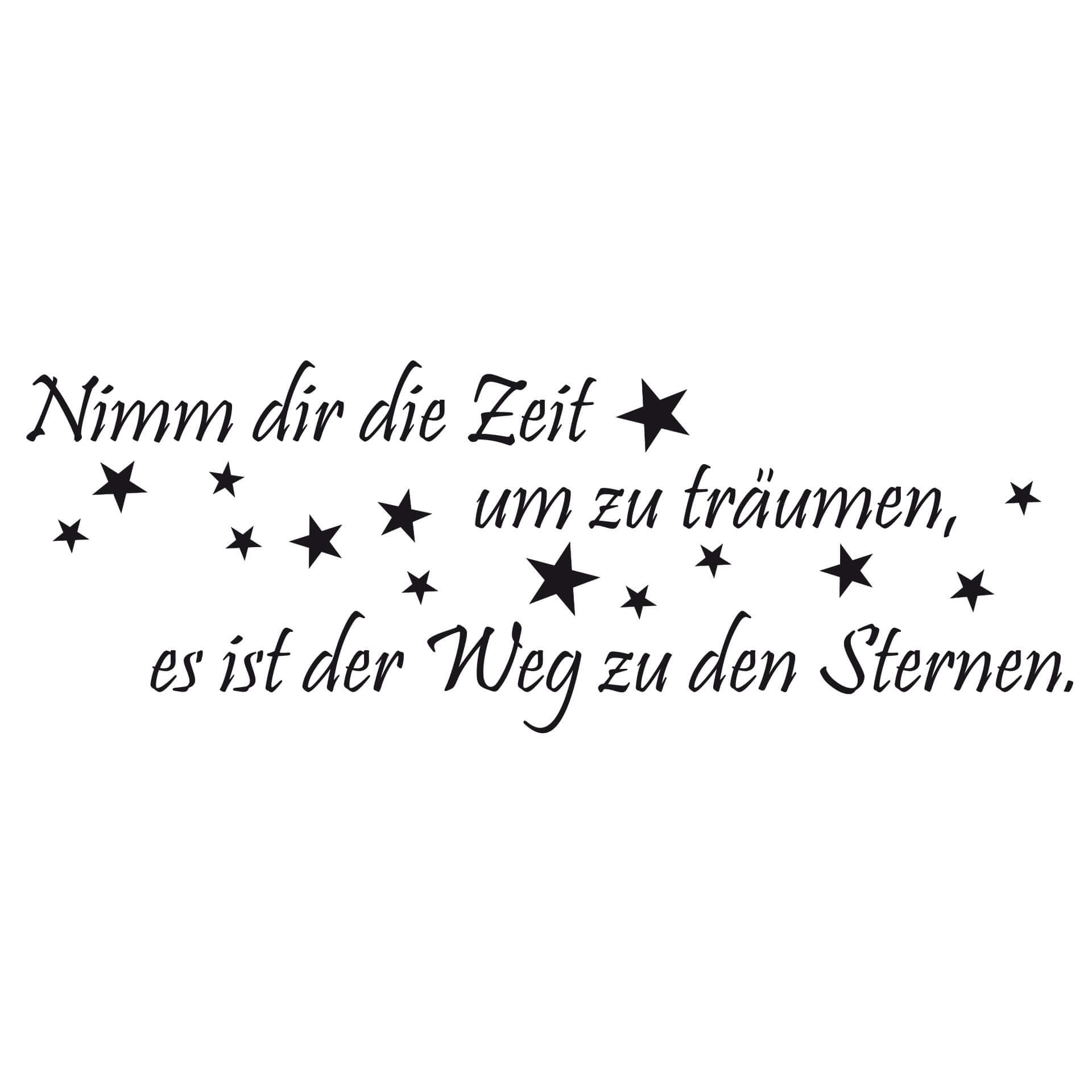 Wandtattoo Nimm dir die Zeit um zu träumen... 2