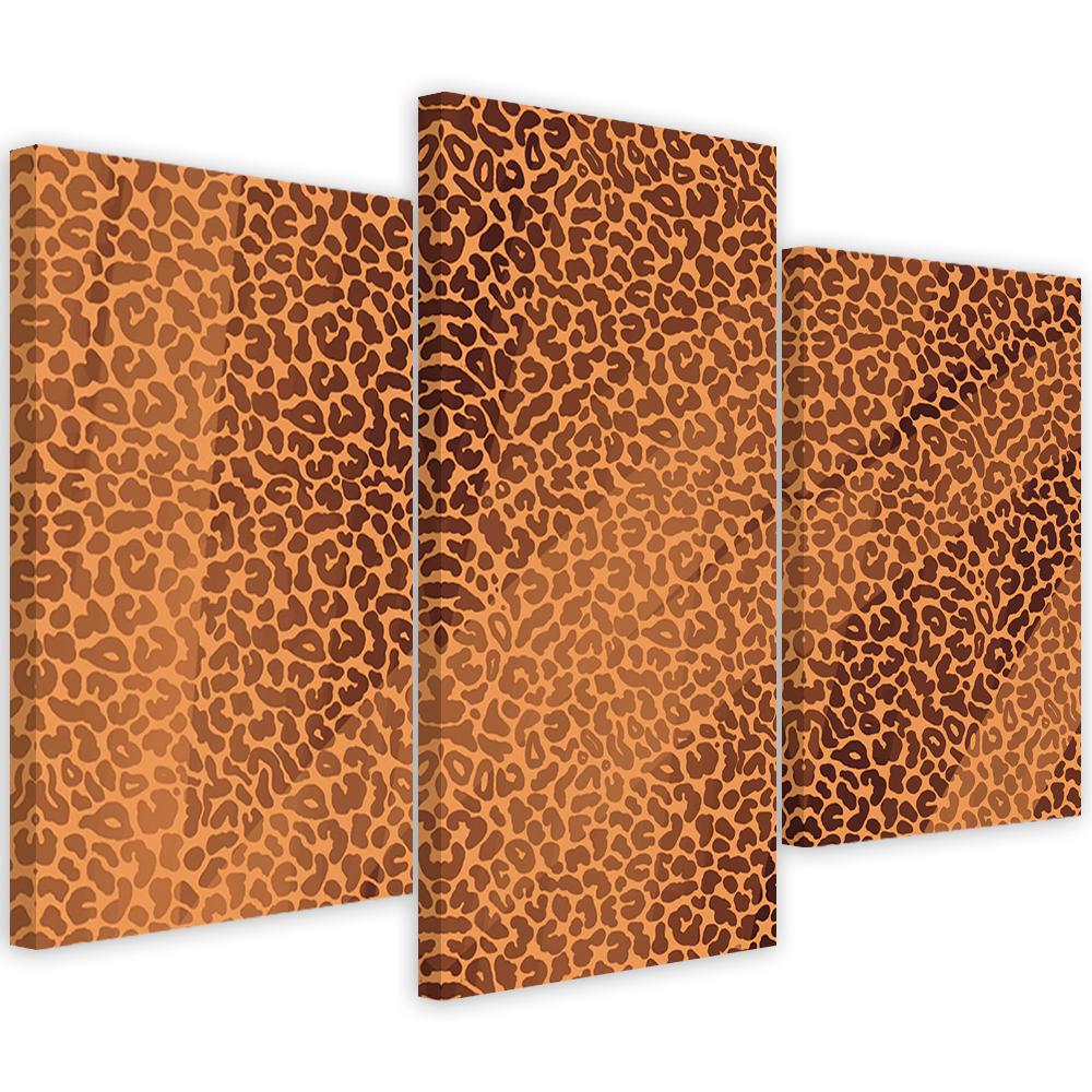 3 stykke lærredsprint, Leopard Leopard Pels Patches Mønster