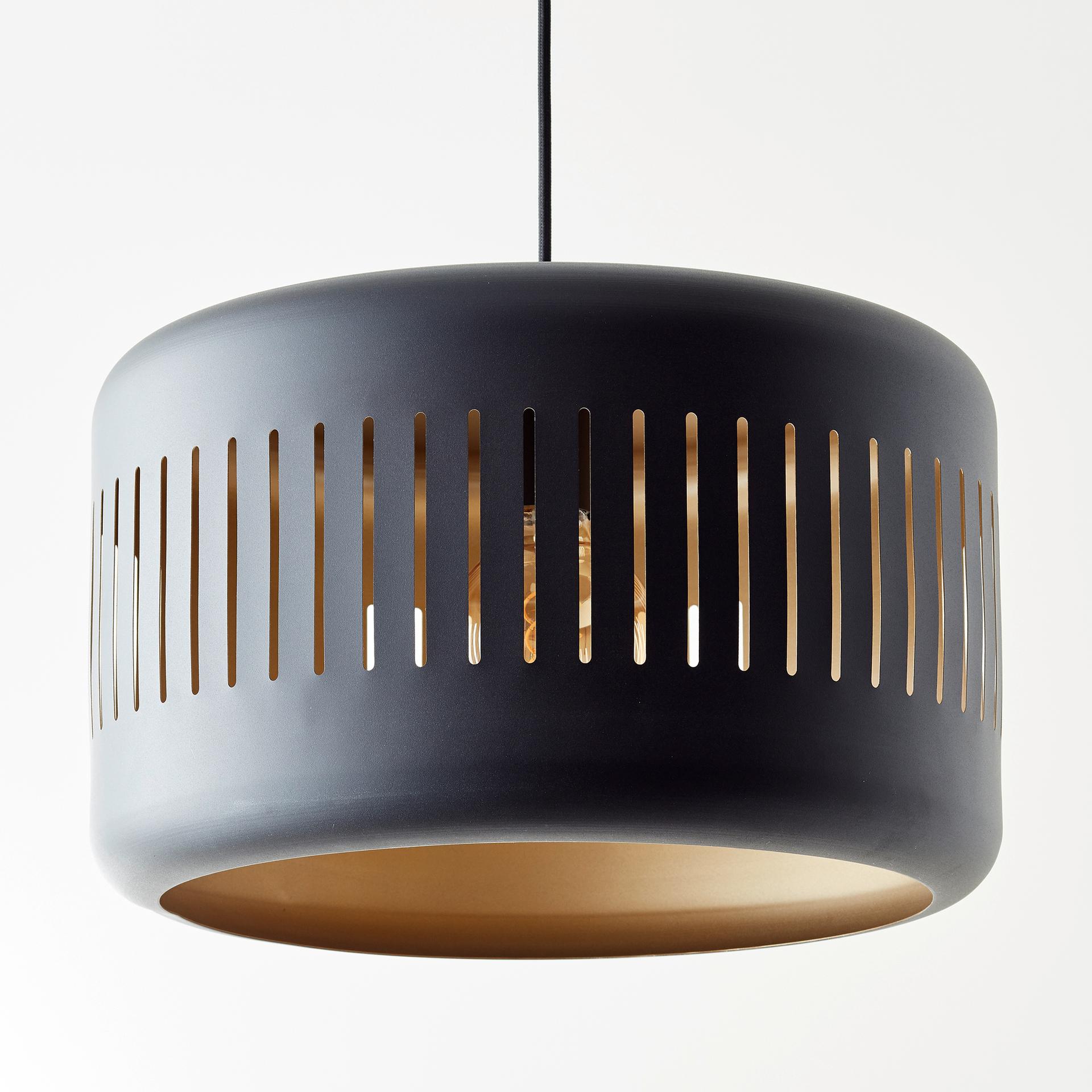 Pendelleuchte Silvio, gold, 120 x 38 cm, Metall Pendellampe, dimmbar