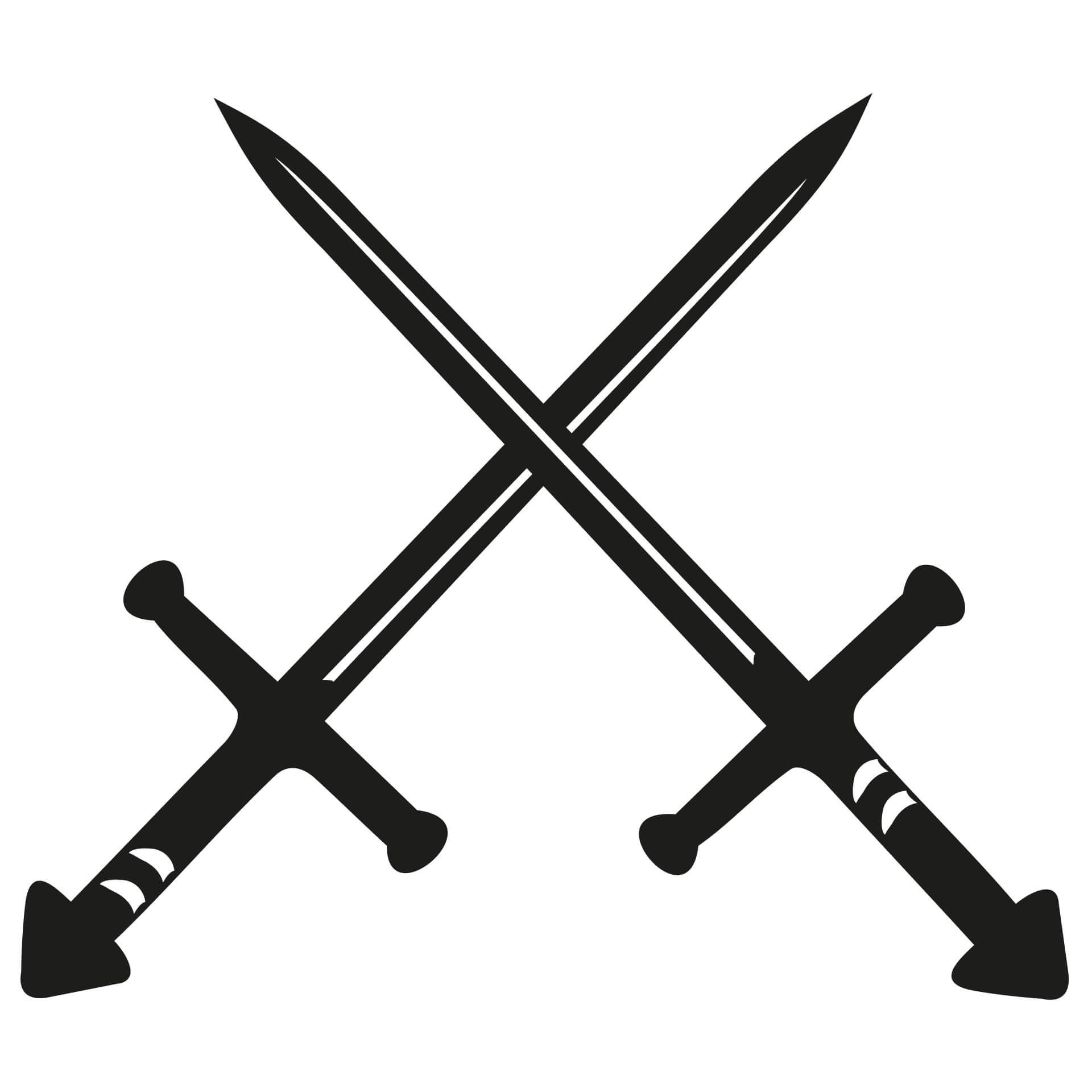Wandtattoo Schwerter