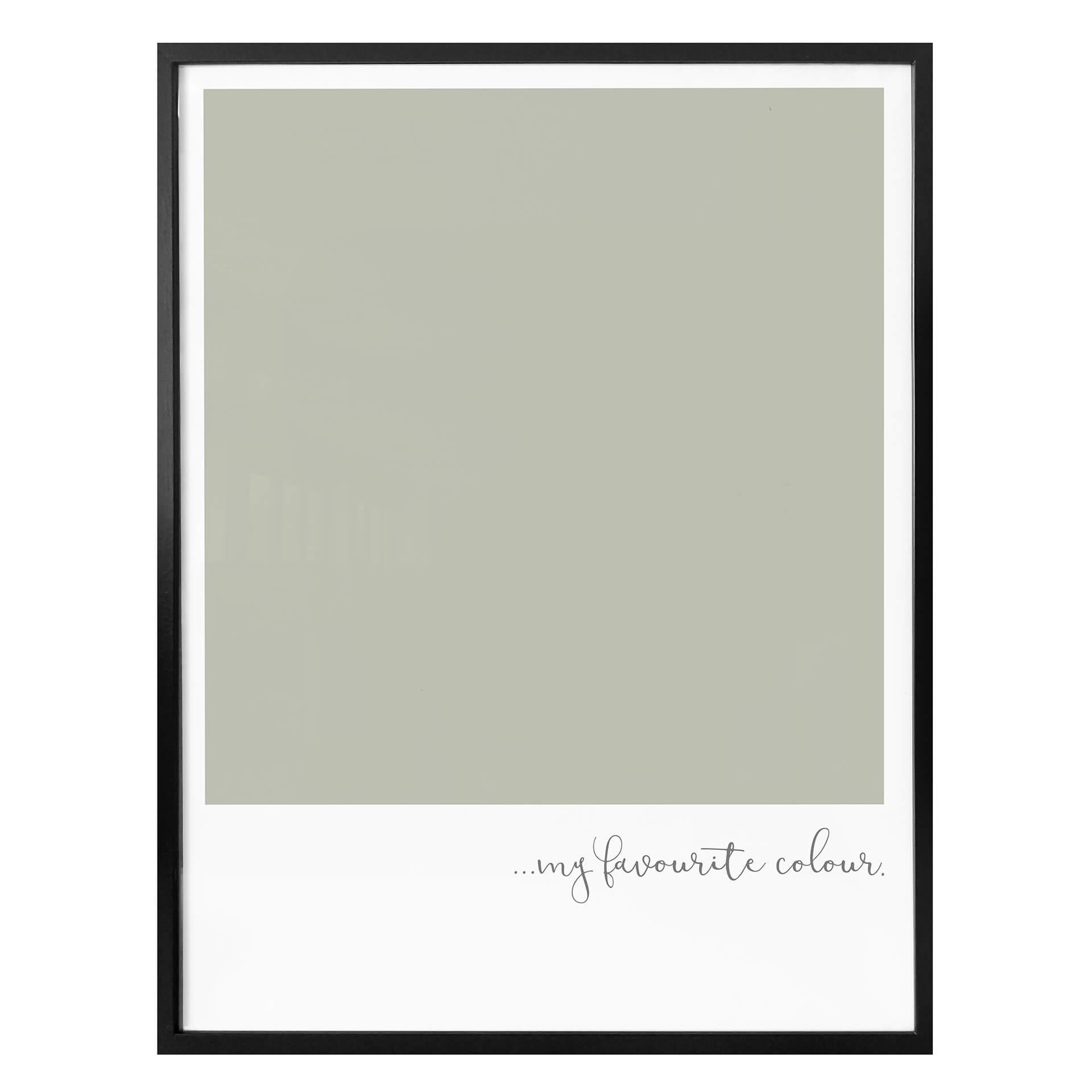 Poster My favourite colour - olive