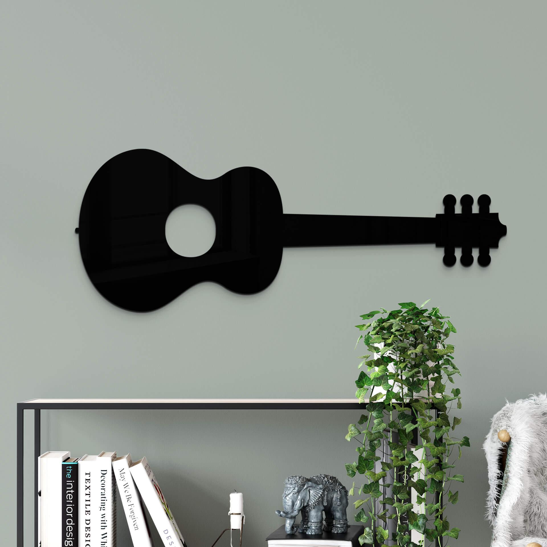 Guitarra acrílica decorativa