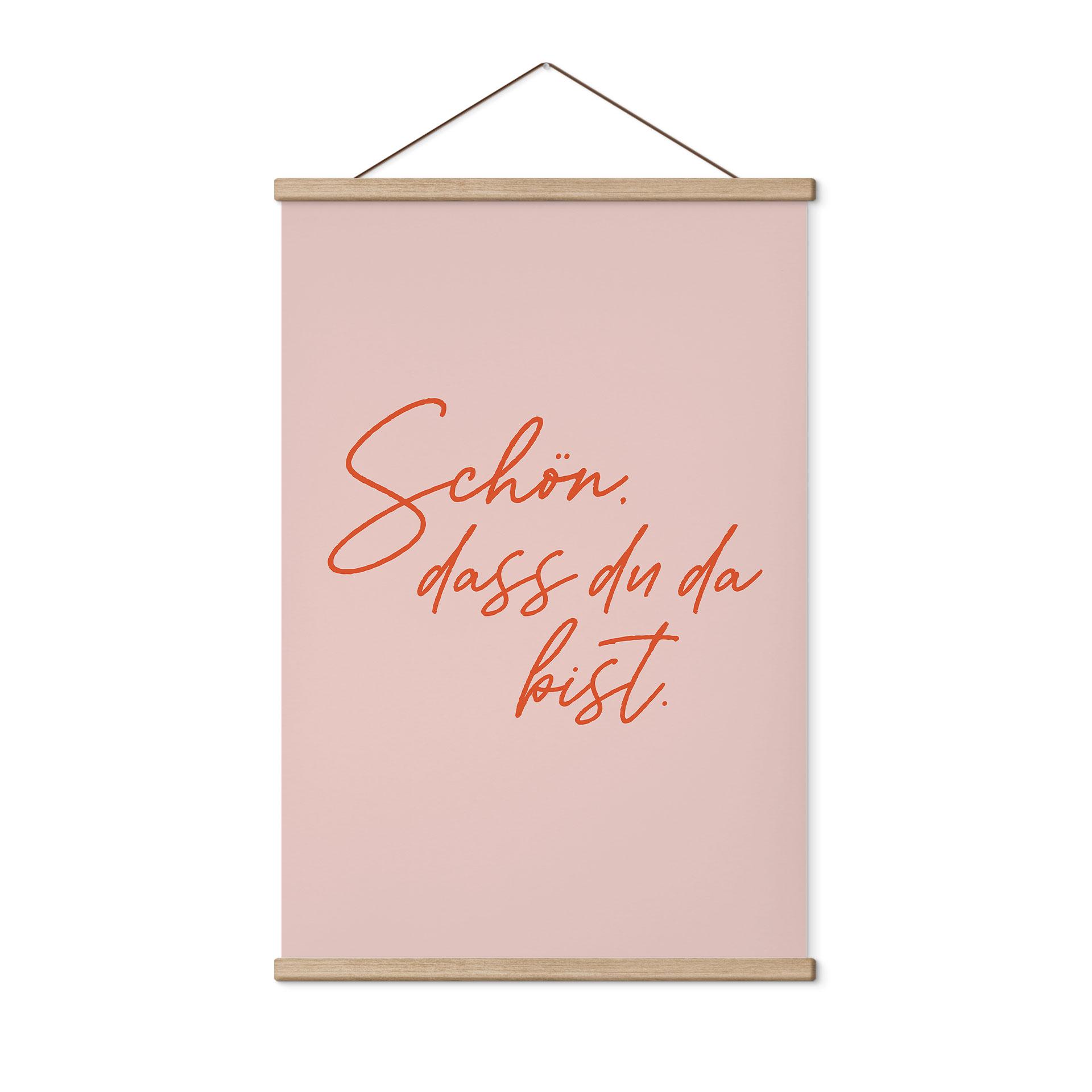 Stoffbild Schön, dass du da bist