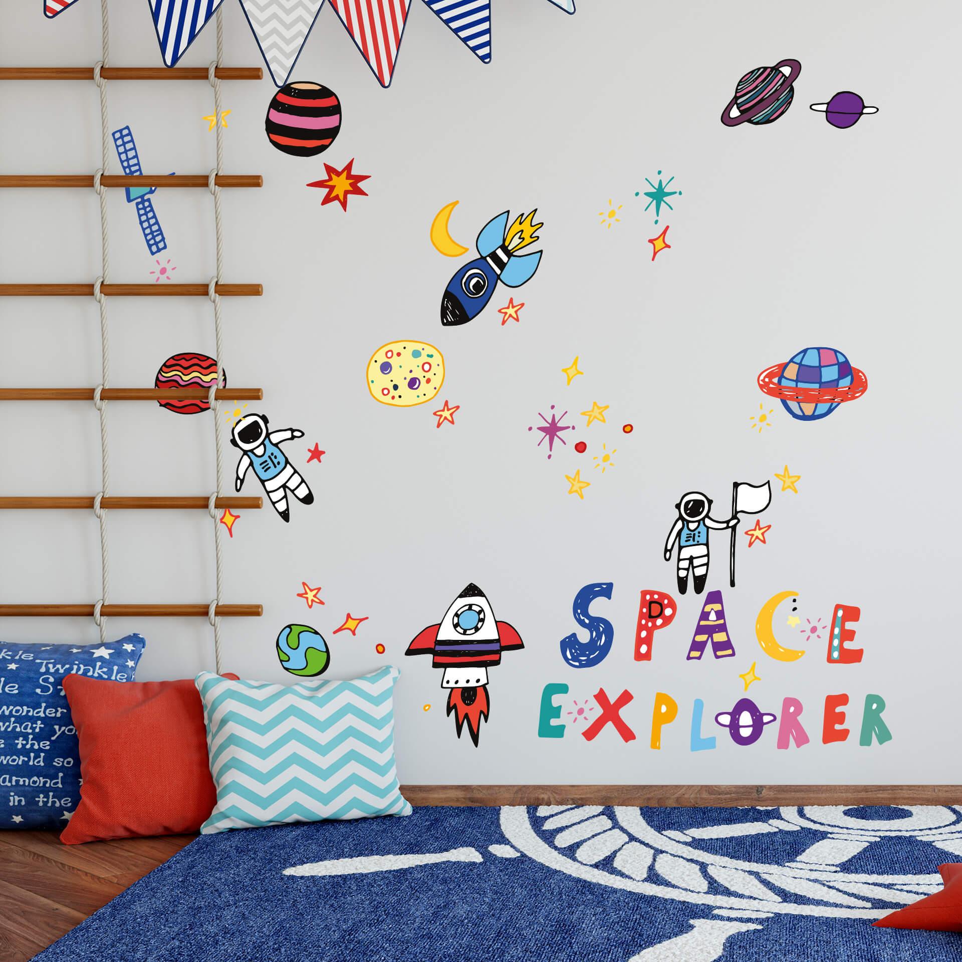 Muursticker set Astronauten