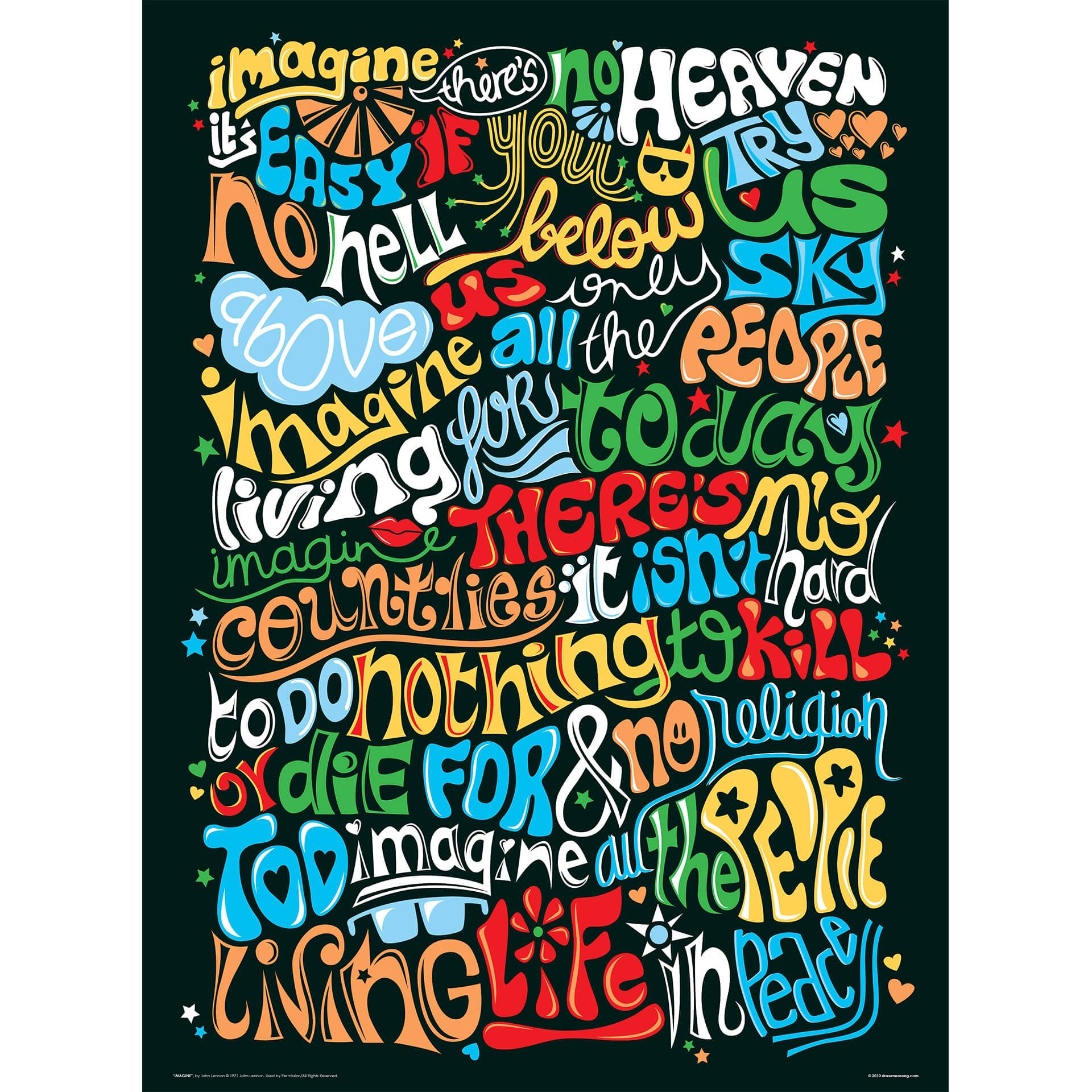 Fotobehang Tohmé - Imagine there is no heaven
