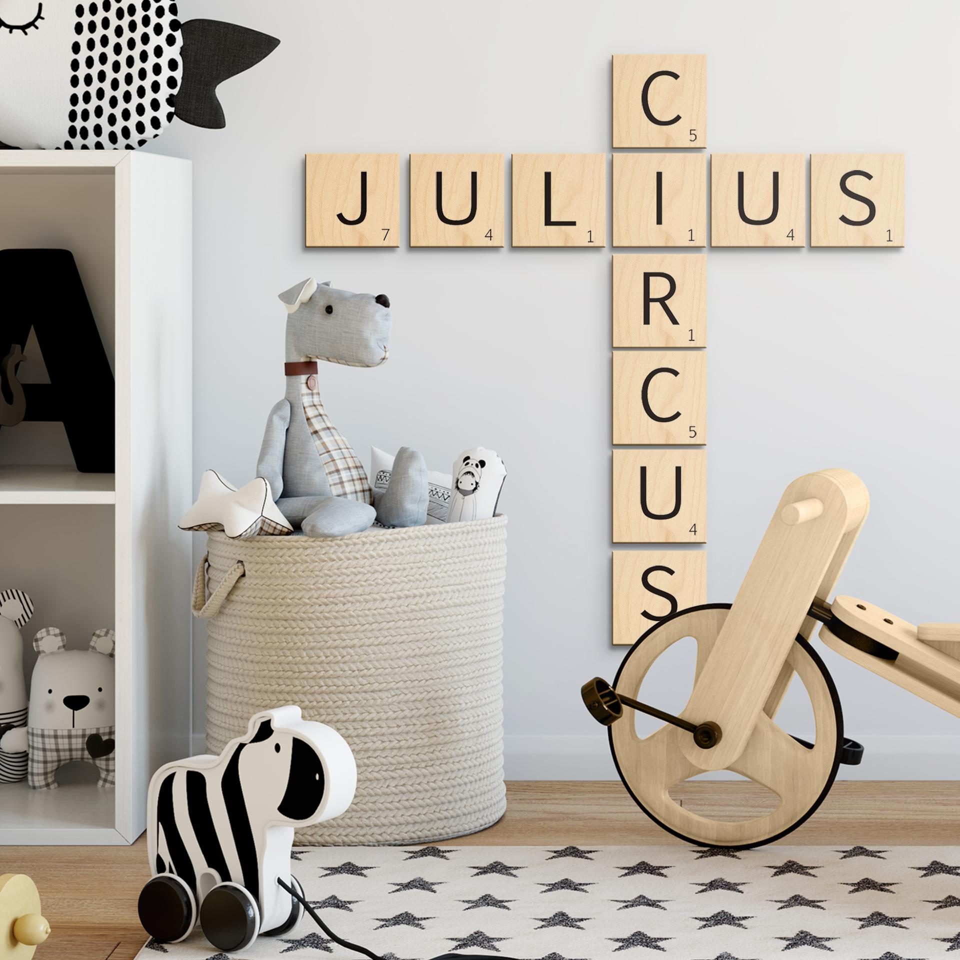 Decoratieletters Scrabble per stuk