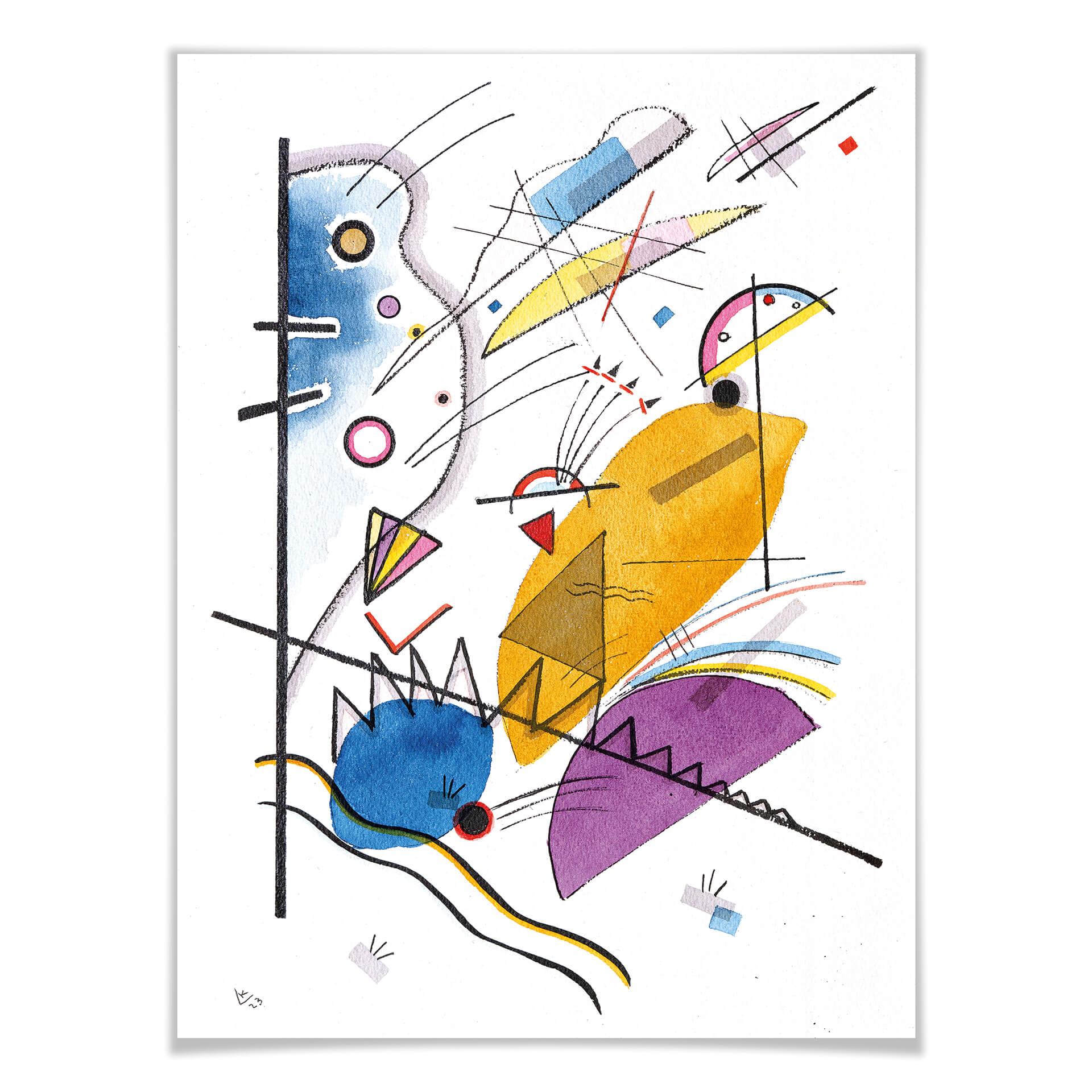 Plakat Kandinsky - Linia ciągła