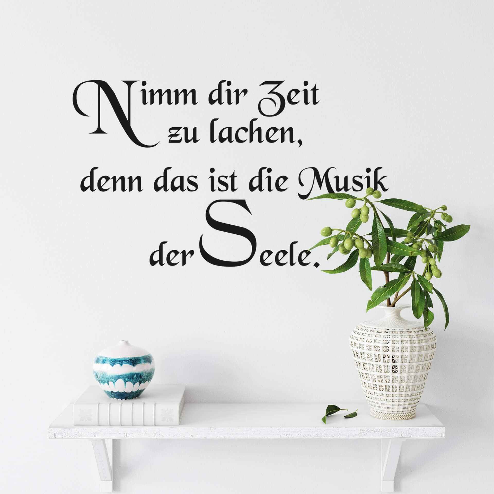 Wandtattoo Nimm Dir Zeit zu lachen... 1