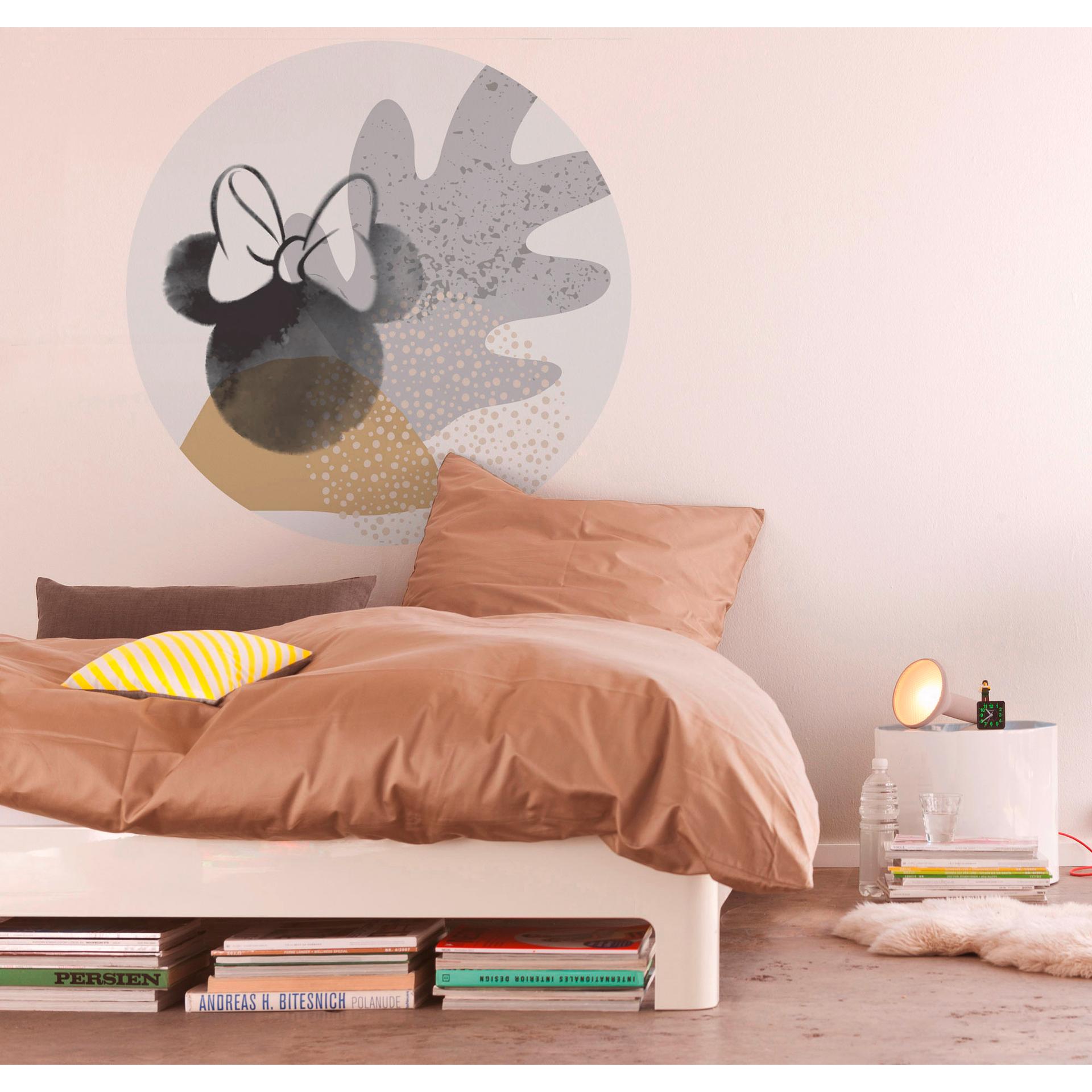 zelfklevend vlies behang - Minnie Loop Art - 125 x 125 cm