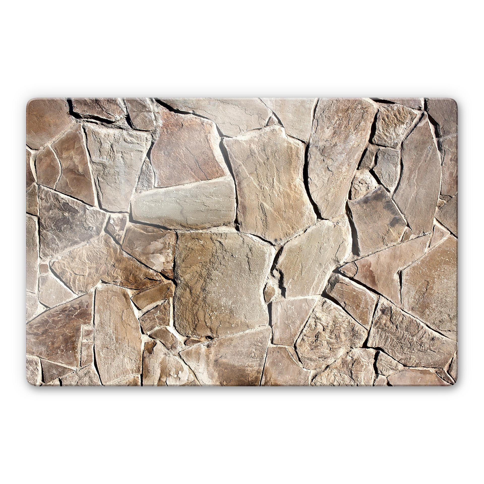 Tableau en verre - Mur méditerranéen