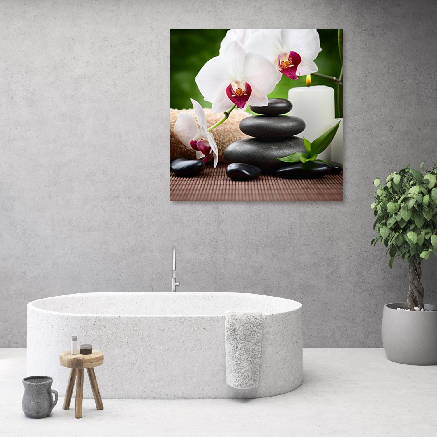 Canvasbillede, orkidéblomster Zen