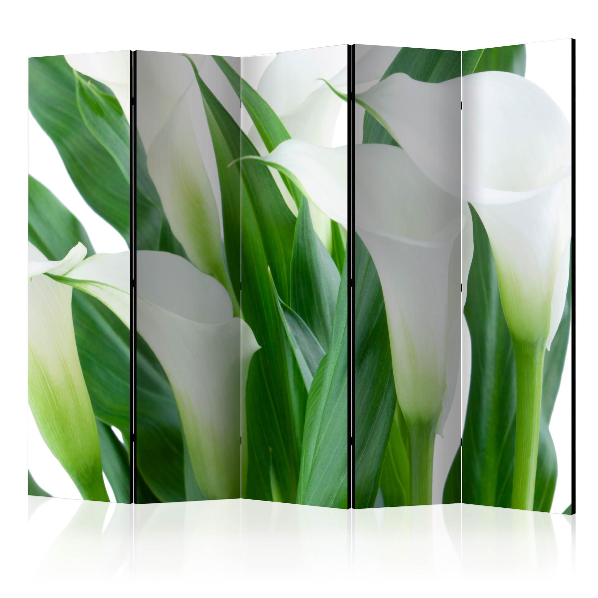 Schermo divisorio - Bouquet di fiori - Callas, 3 pezzi