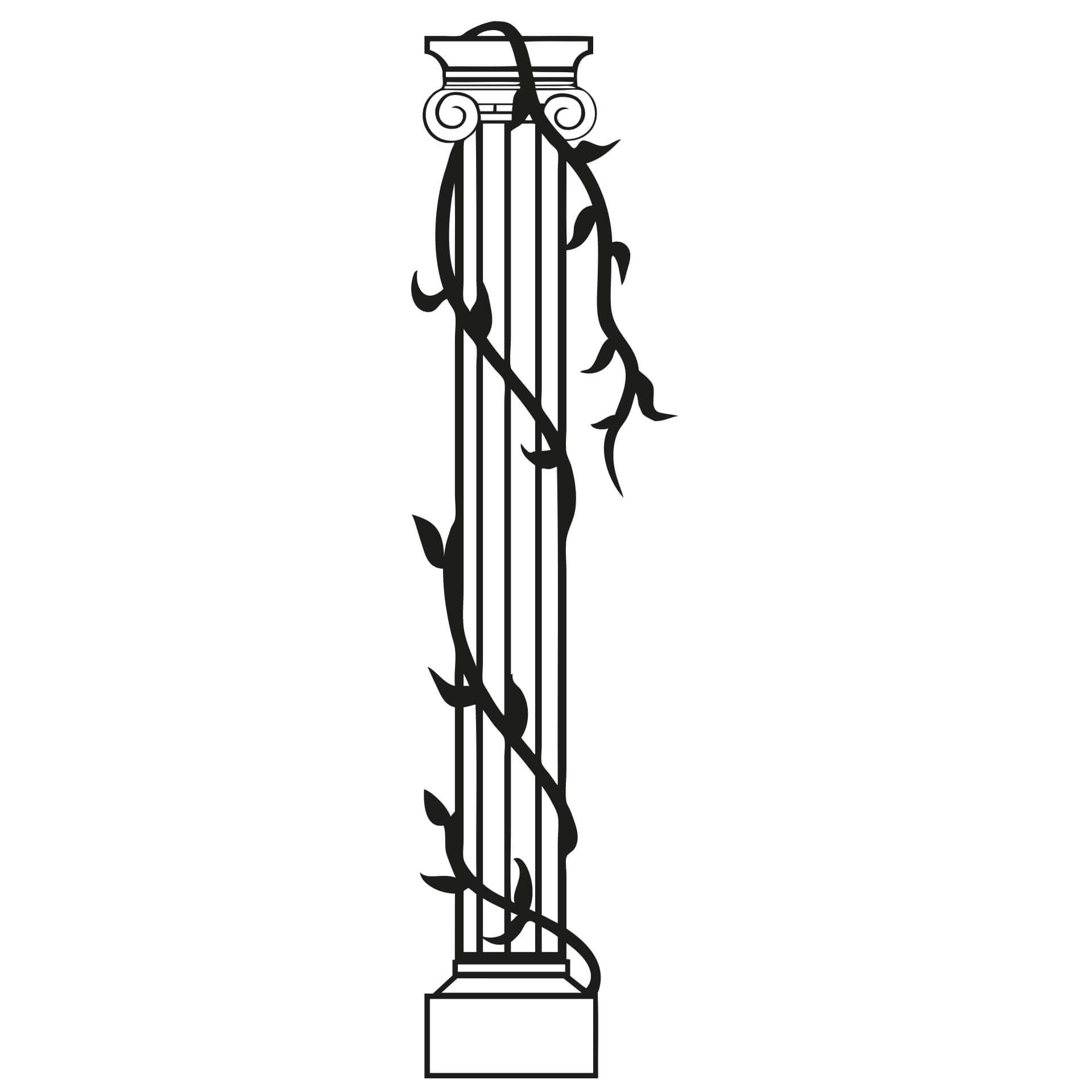 Colonna con rampicante