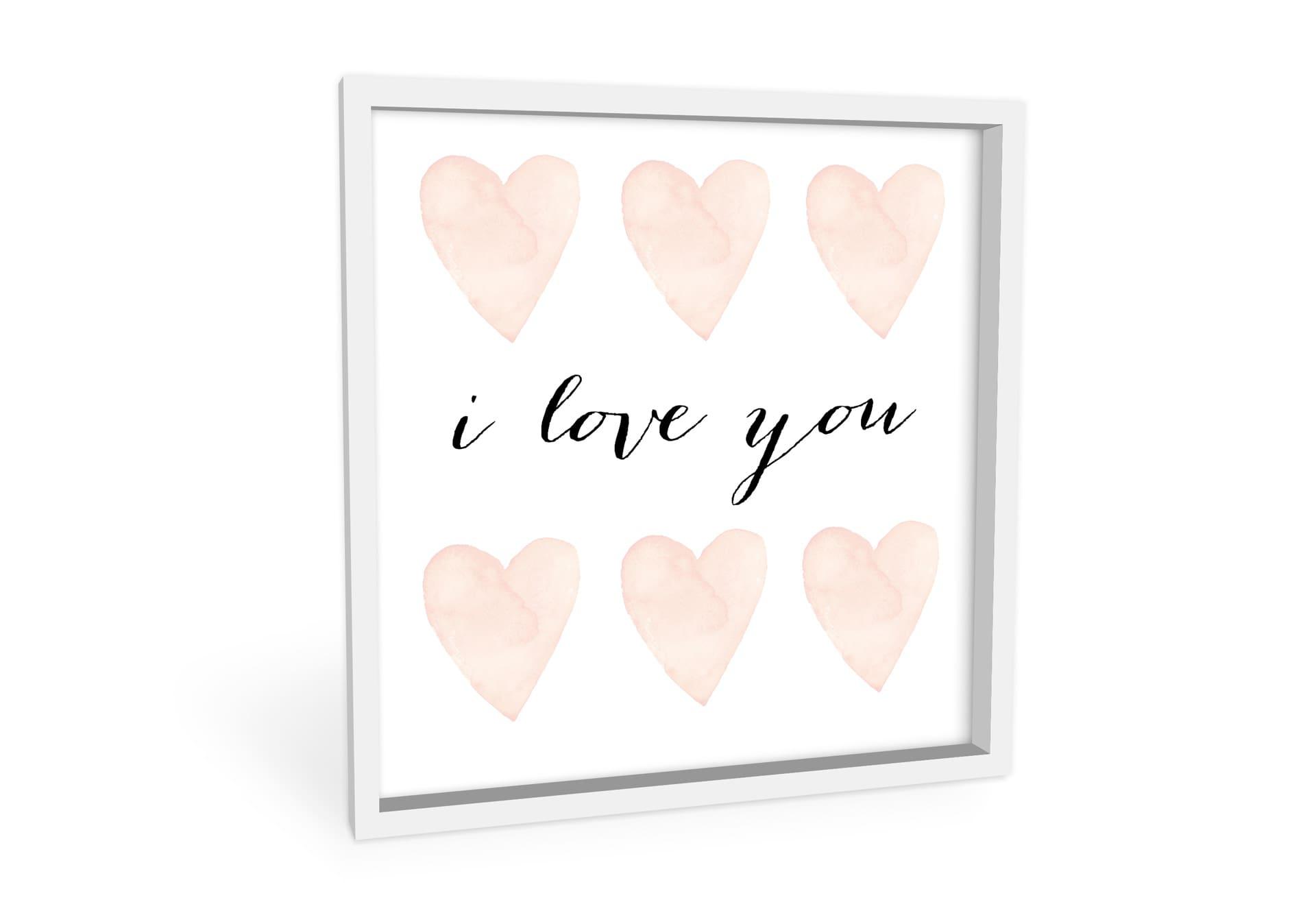 Wandbild Confetti & Cream - I Love You