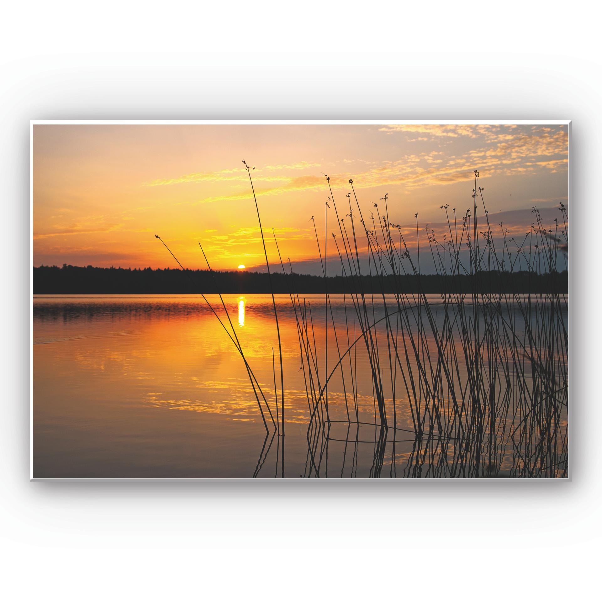 Tableau Forex - Coucher de soleil sur le lac