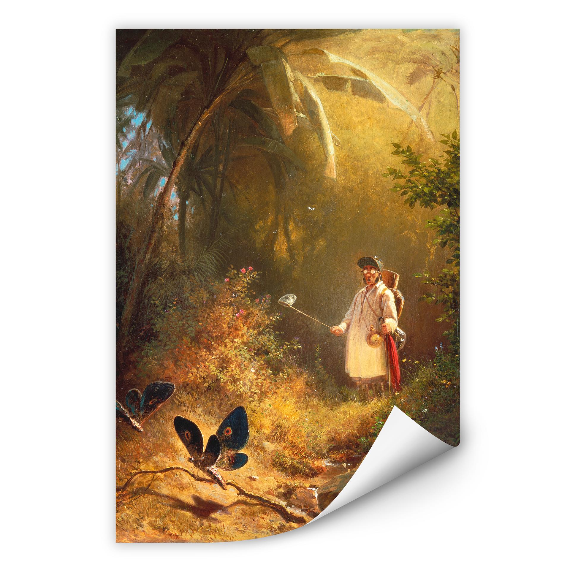 Zelfklevende Poster - Spitzweg - Butterfly Catcher