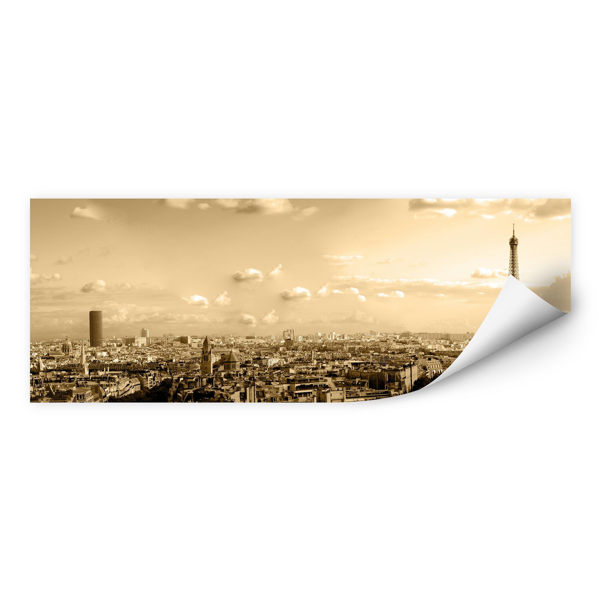 Zelfklevende Poster  Paris Skyline