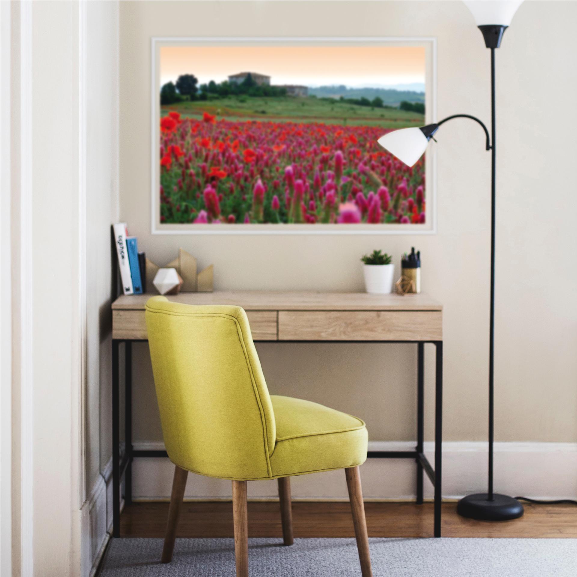 Muurprints Bloemen in Toscane