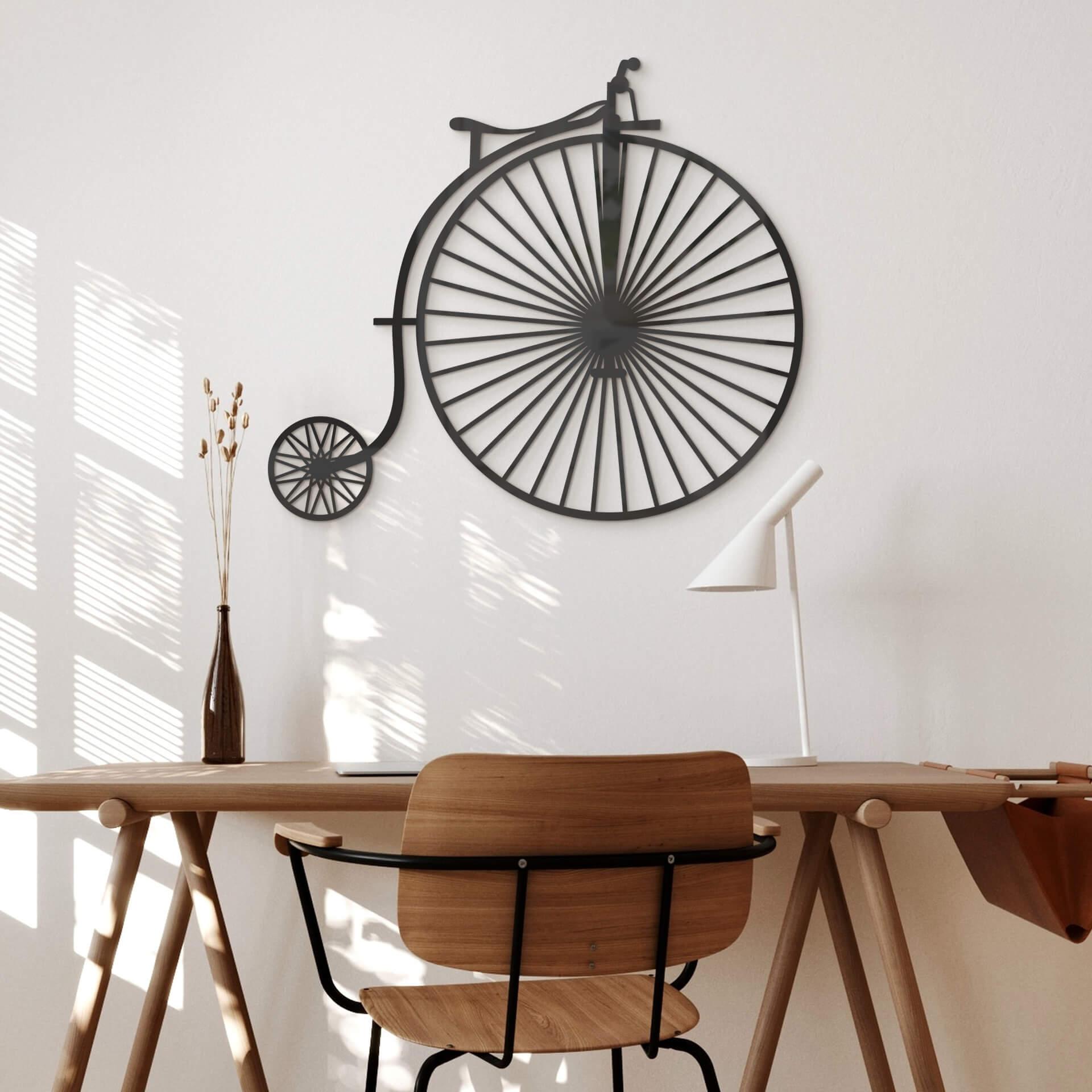 Decoración acrílica - Bicicleta antigua - penny-farthing