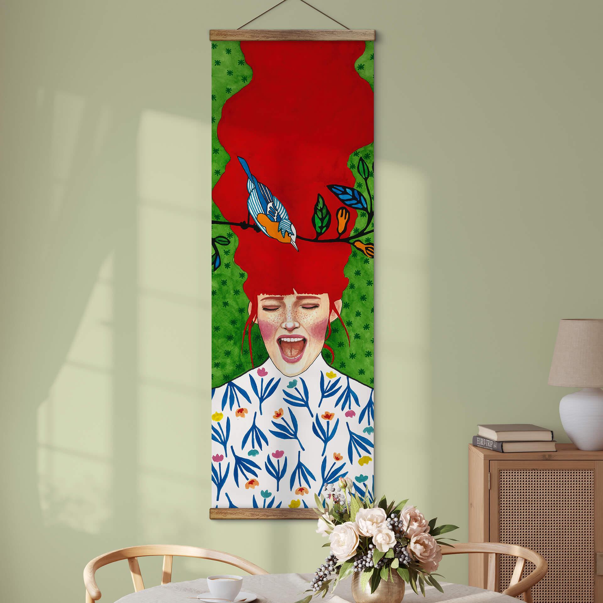 Tekstil plakat Hülya - Forårsmoment - Panorama