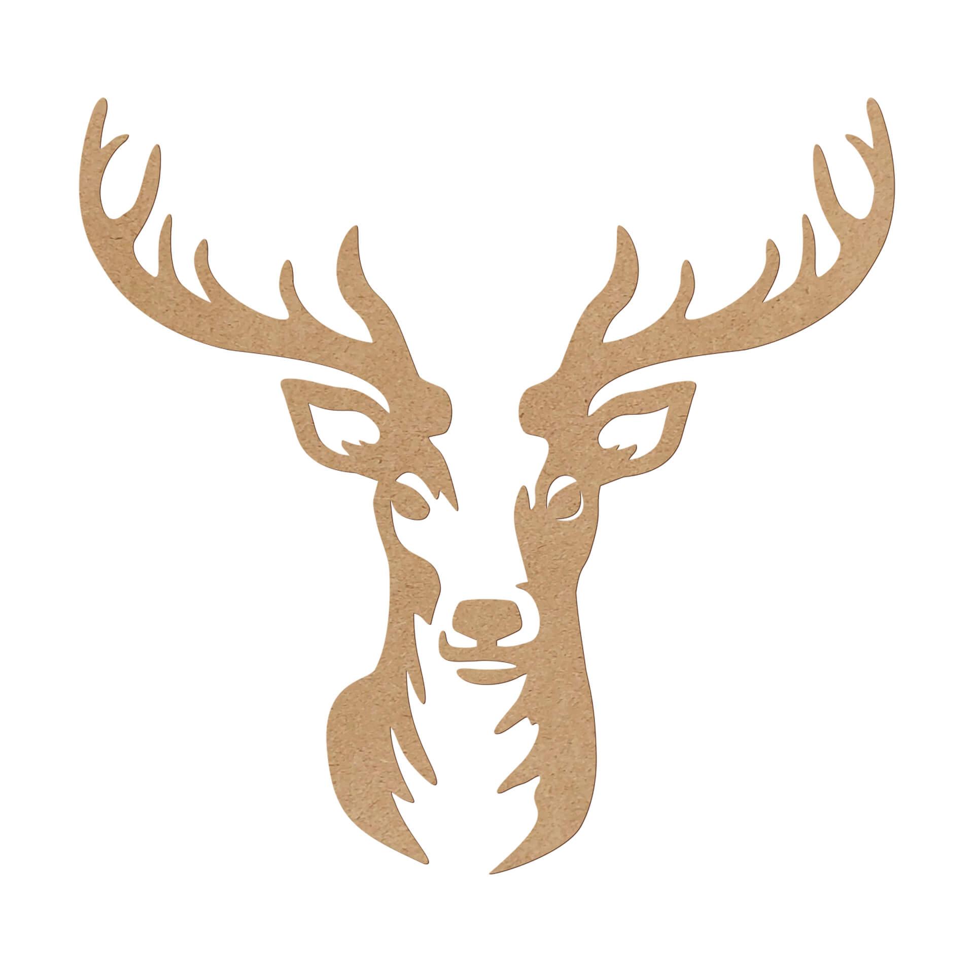 MDF Decoración de animales de la naturaleza - Cornamenta de cabeza de ciervo
