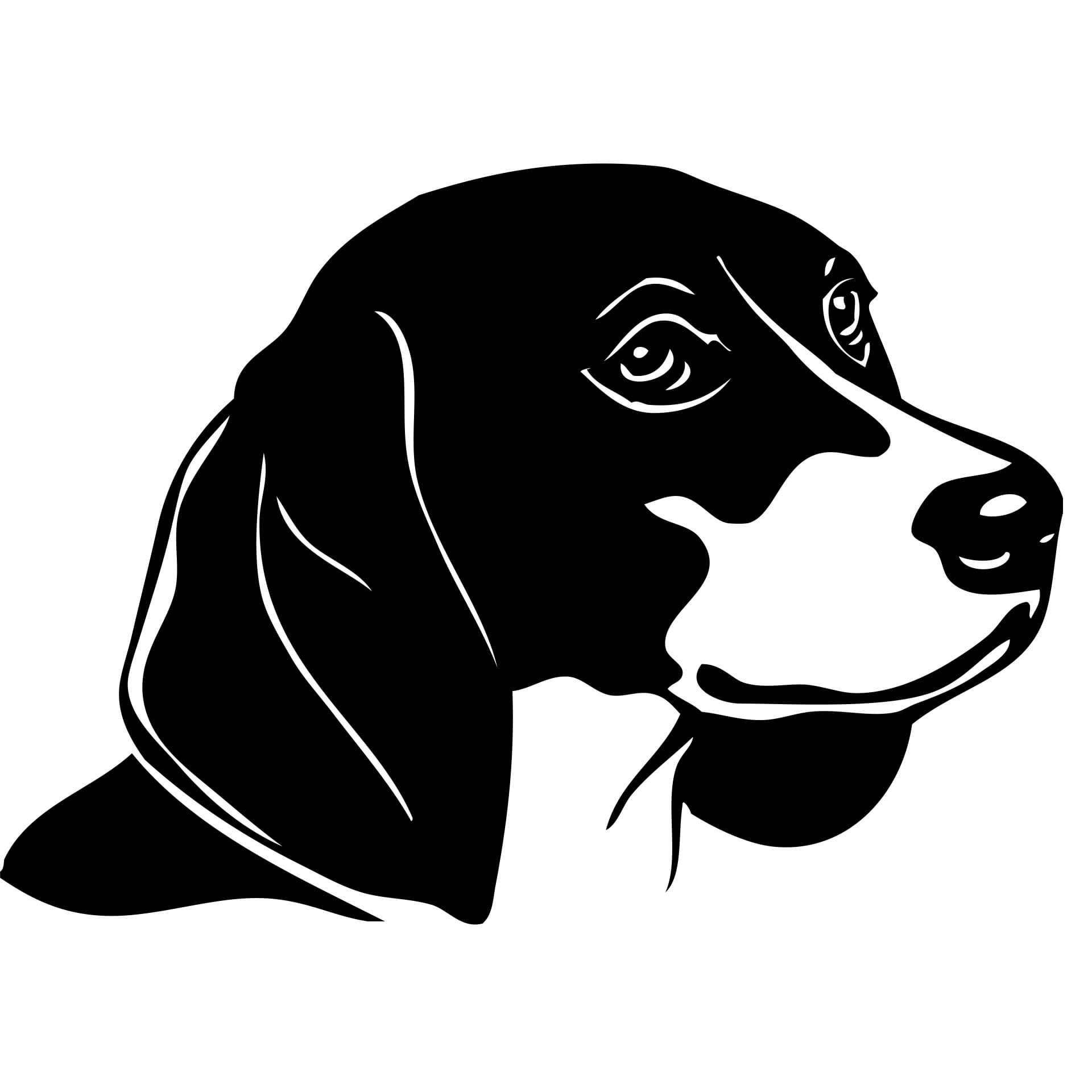 Muursticker Beagle 1