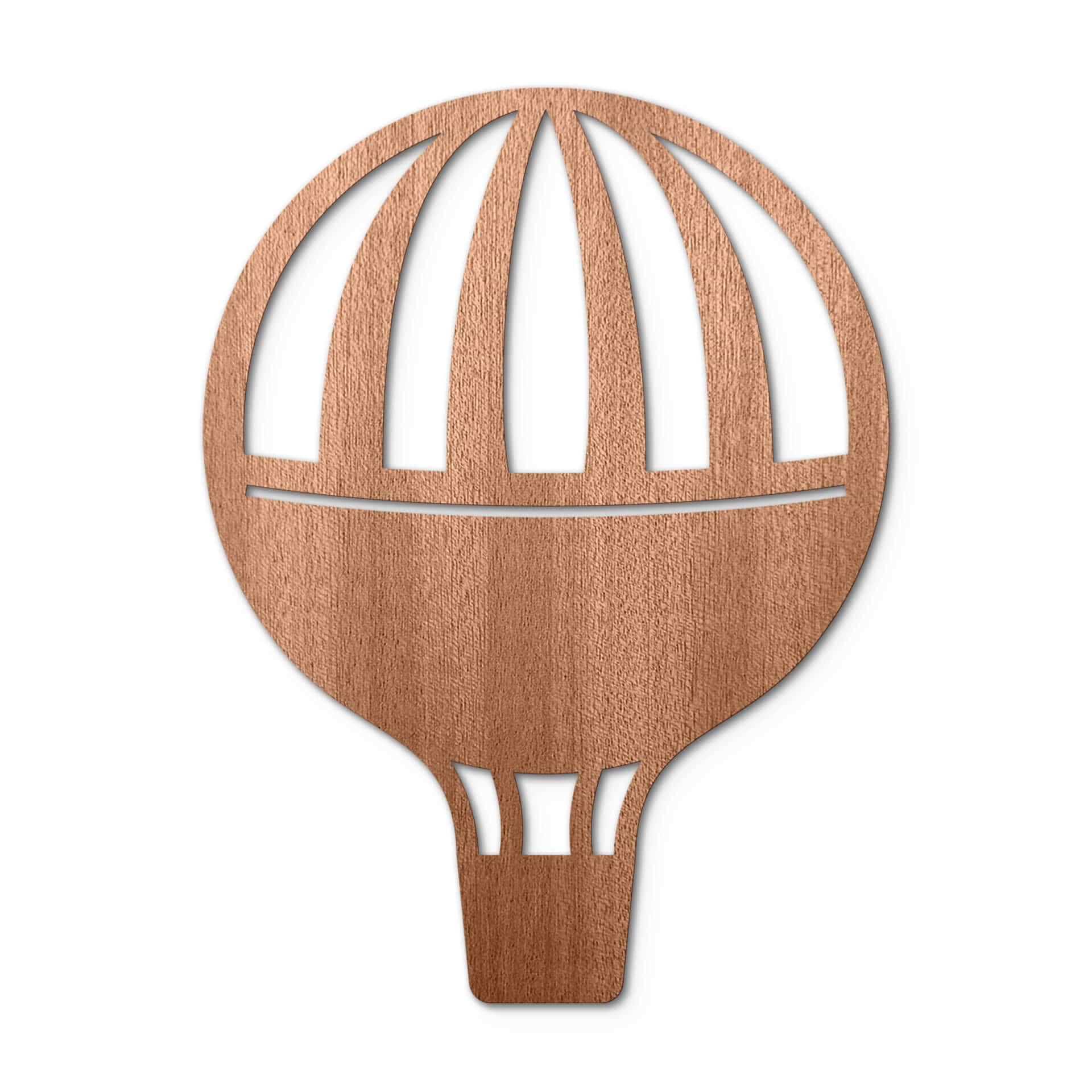 Decoro in legno - Mongolfiera
