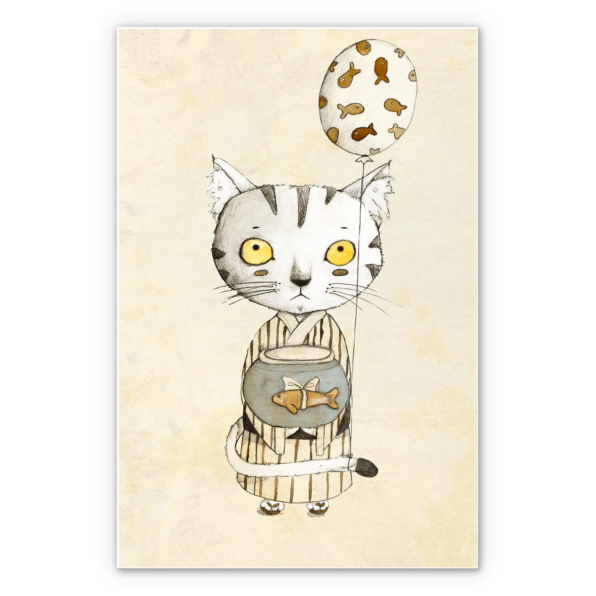 Tableau Forex - Loske - Chat anniversaire