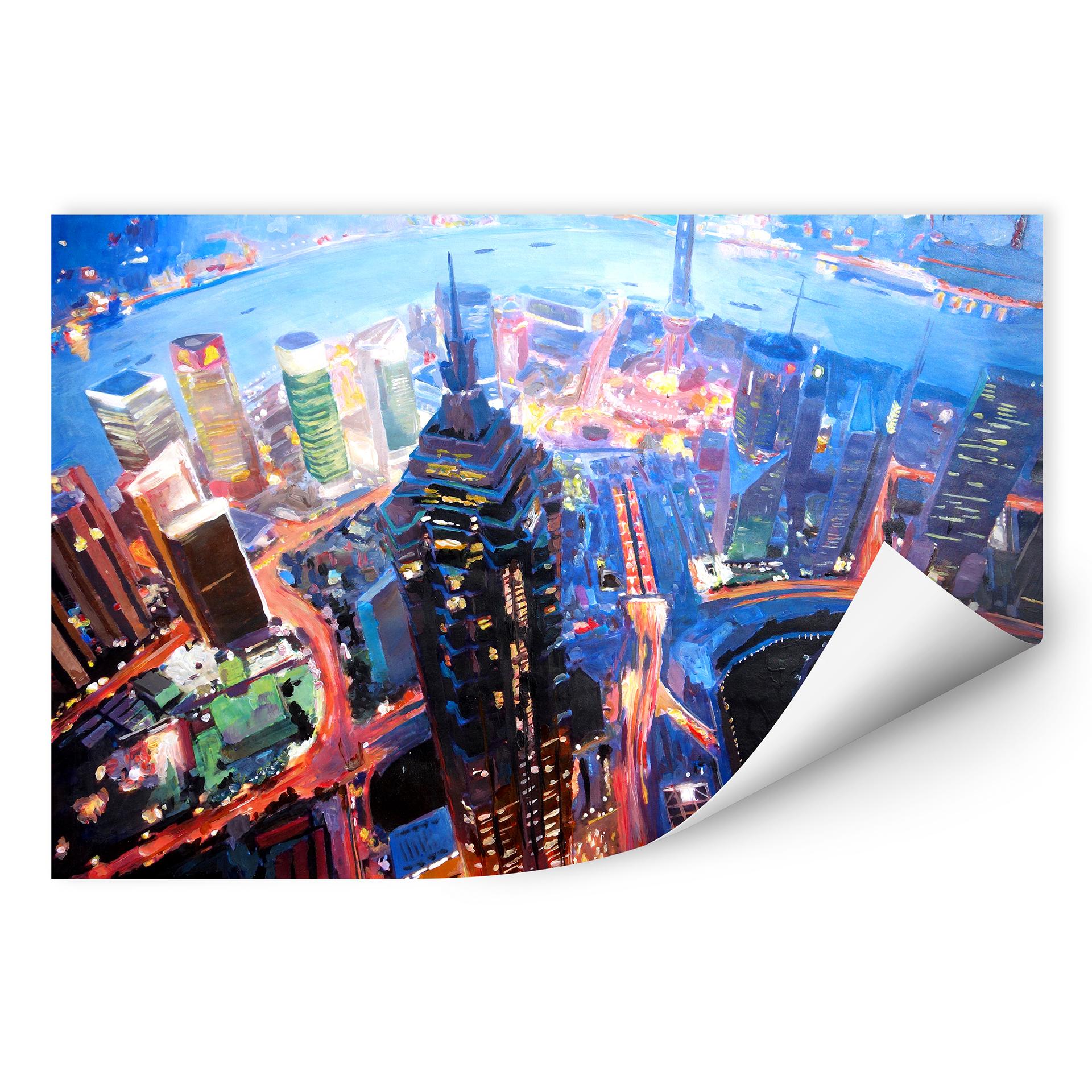 Zelfklevende Poster - Bleichner - Shanghai