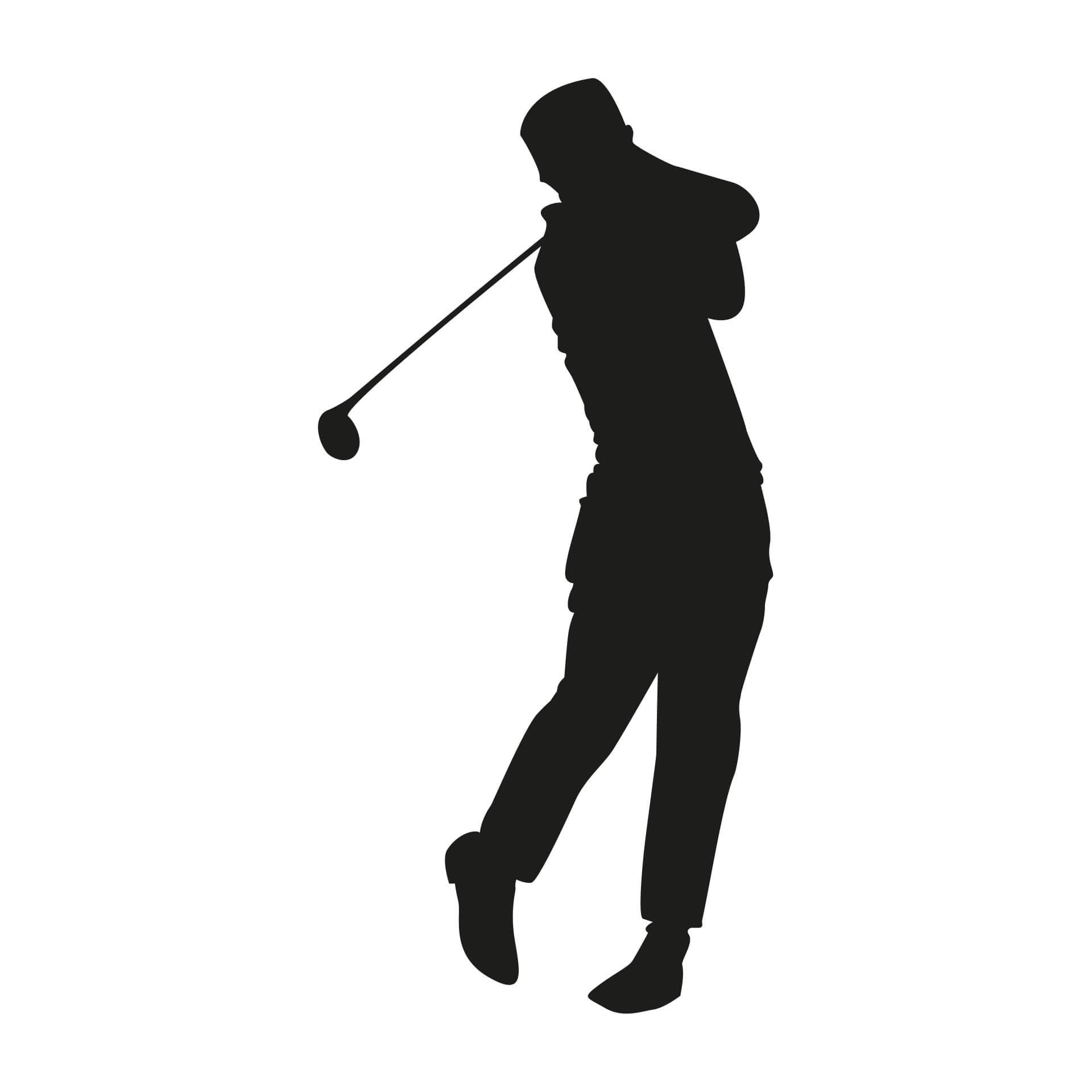 Wandtattoo Golfer 02