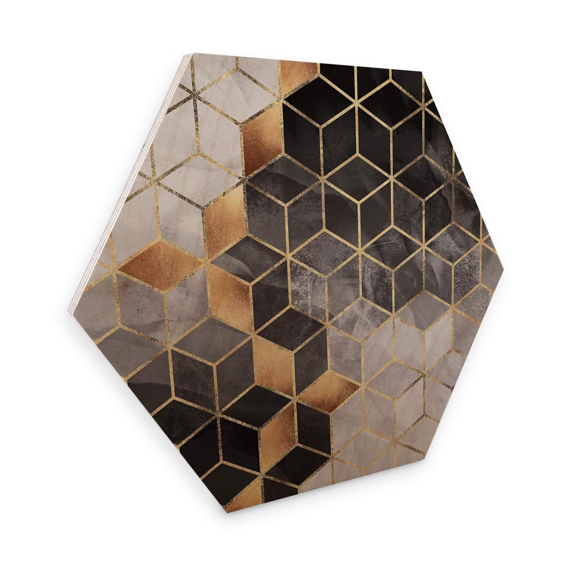 Hexagon Hout Fredriksson - Smoky Cubes