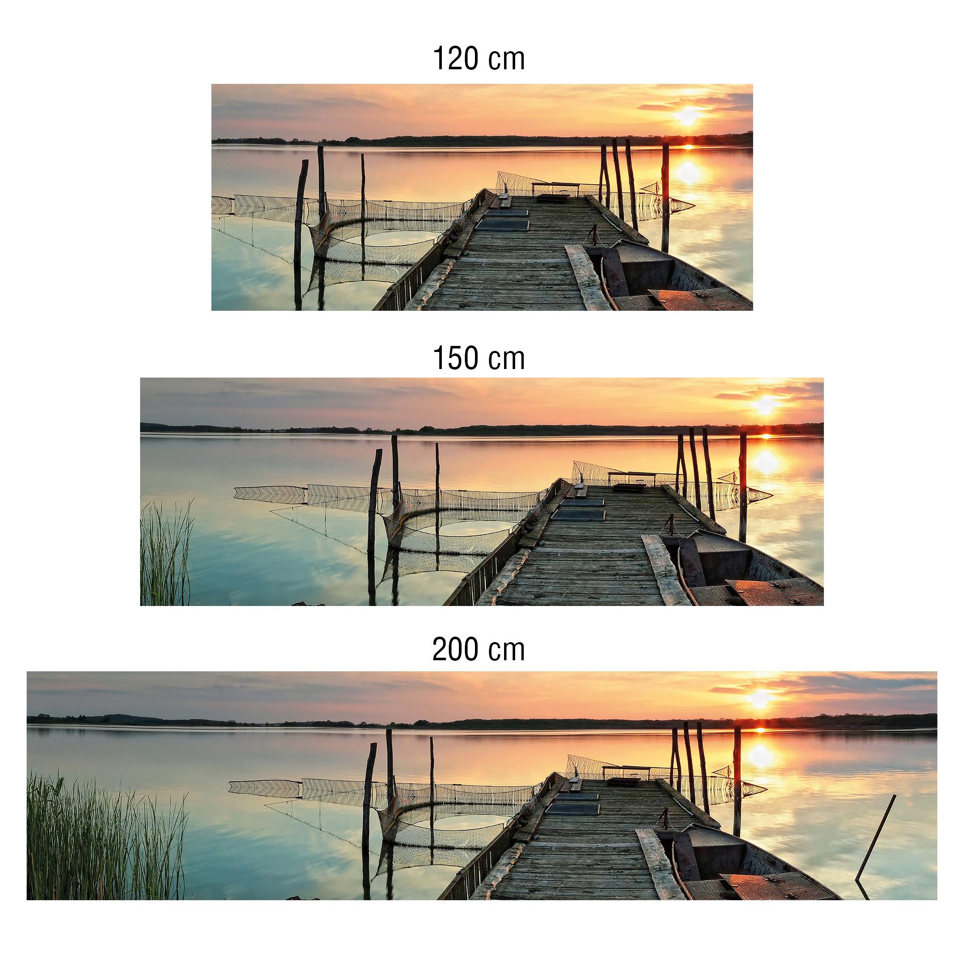 Keukenachterwand Dibond - Sunset at the Lake