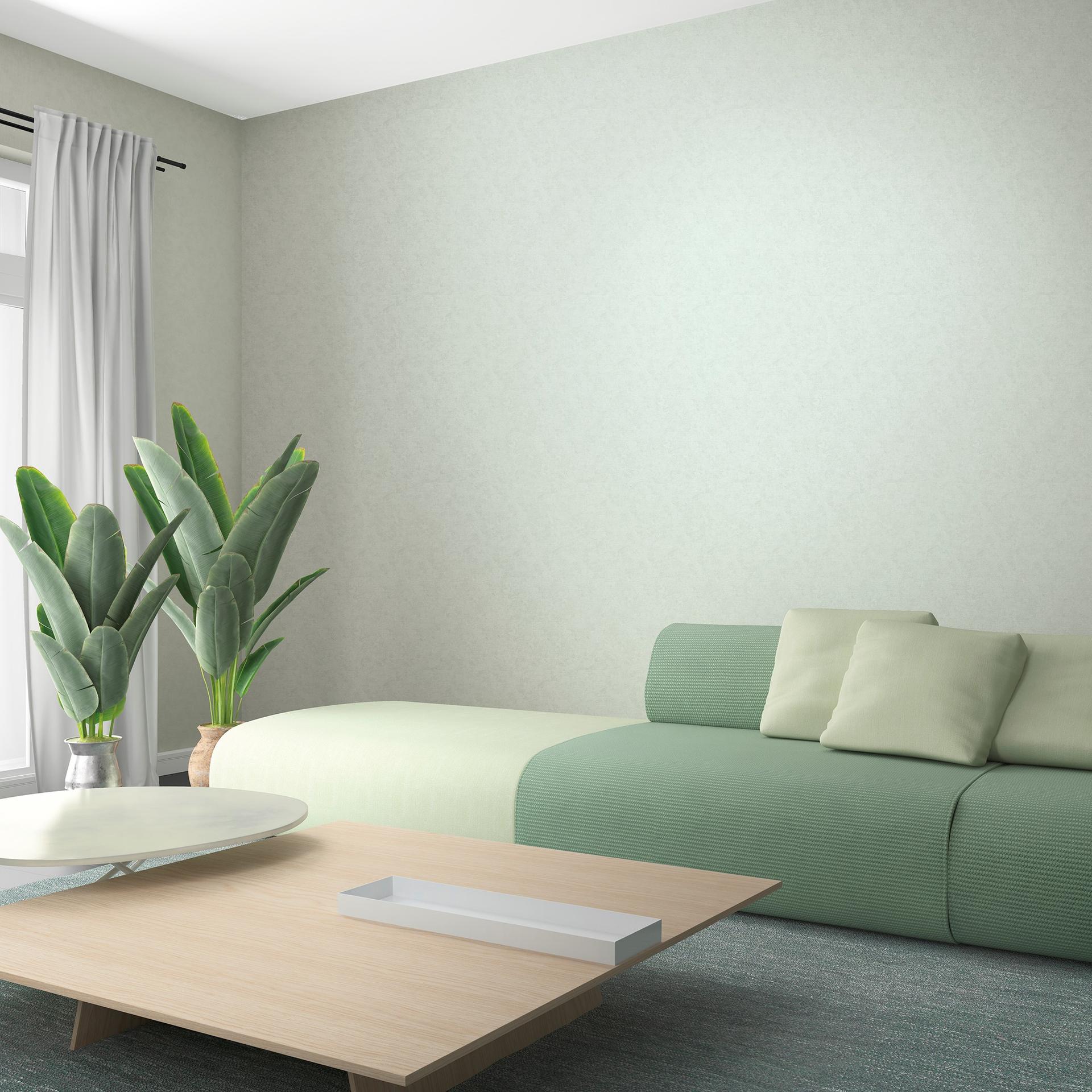 Non-woven tapet med moderne monokromt look og tekstur i ensfarvet grå