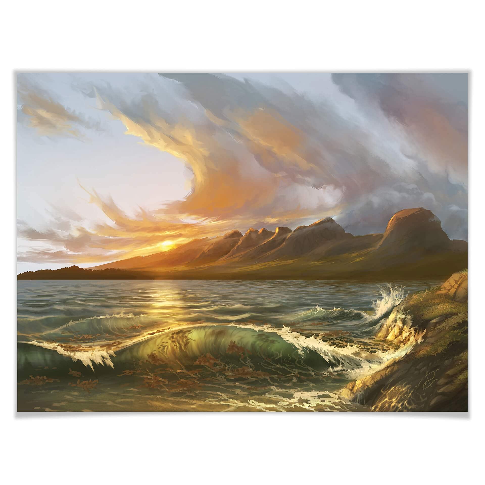 Póster aerroscape - Inglaterra: Seven Sisters