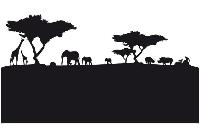 Fensterdekor Afrika