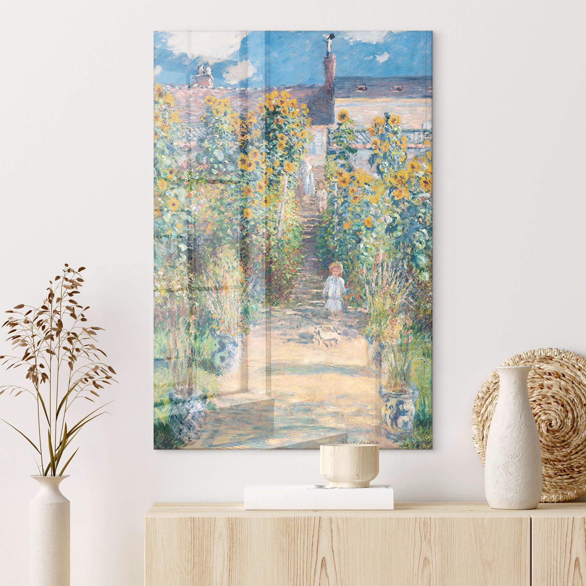 Akrylbillede Monet - Monets have i Vétheuil