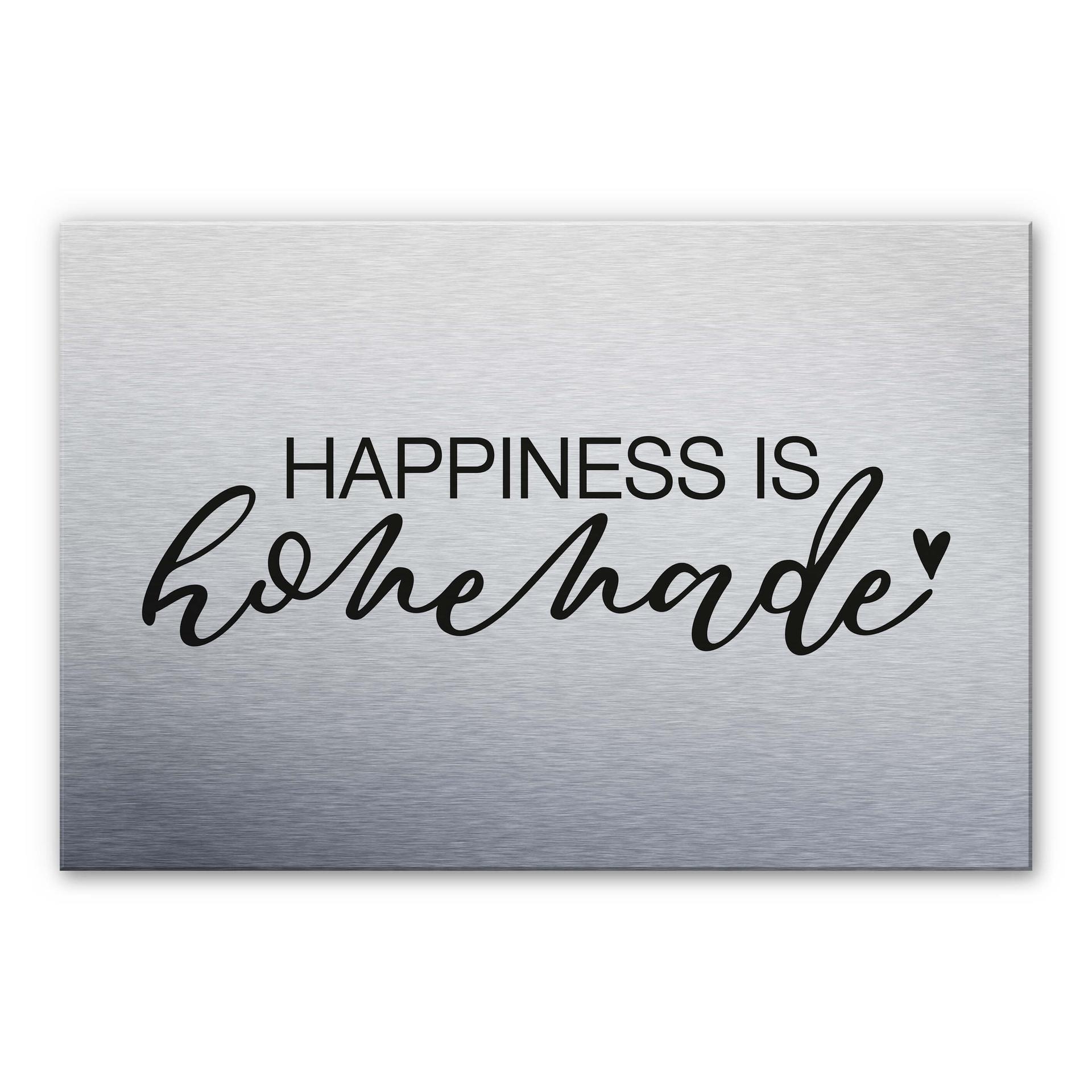 Stænkplade - Happiness is homemade - AluDibond