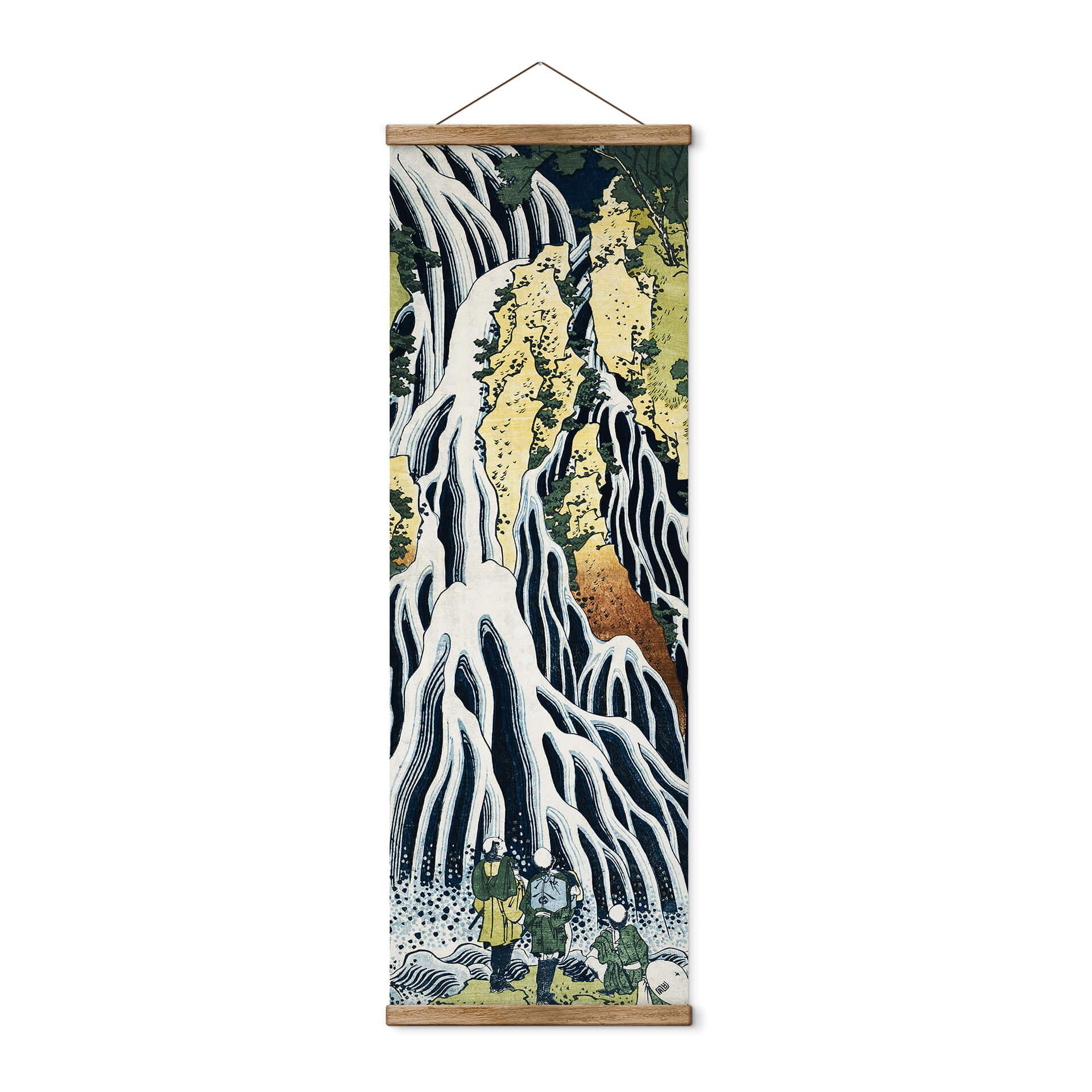 Tekstil plakat Hokusai - Kirifuri-vandfaldet