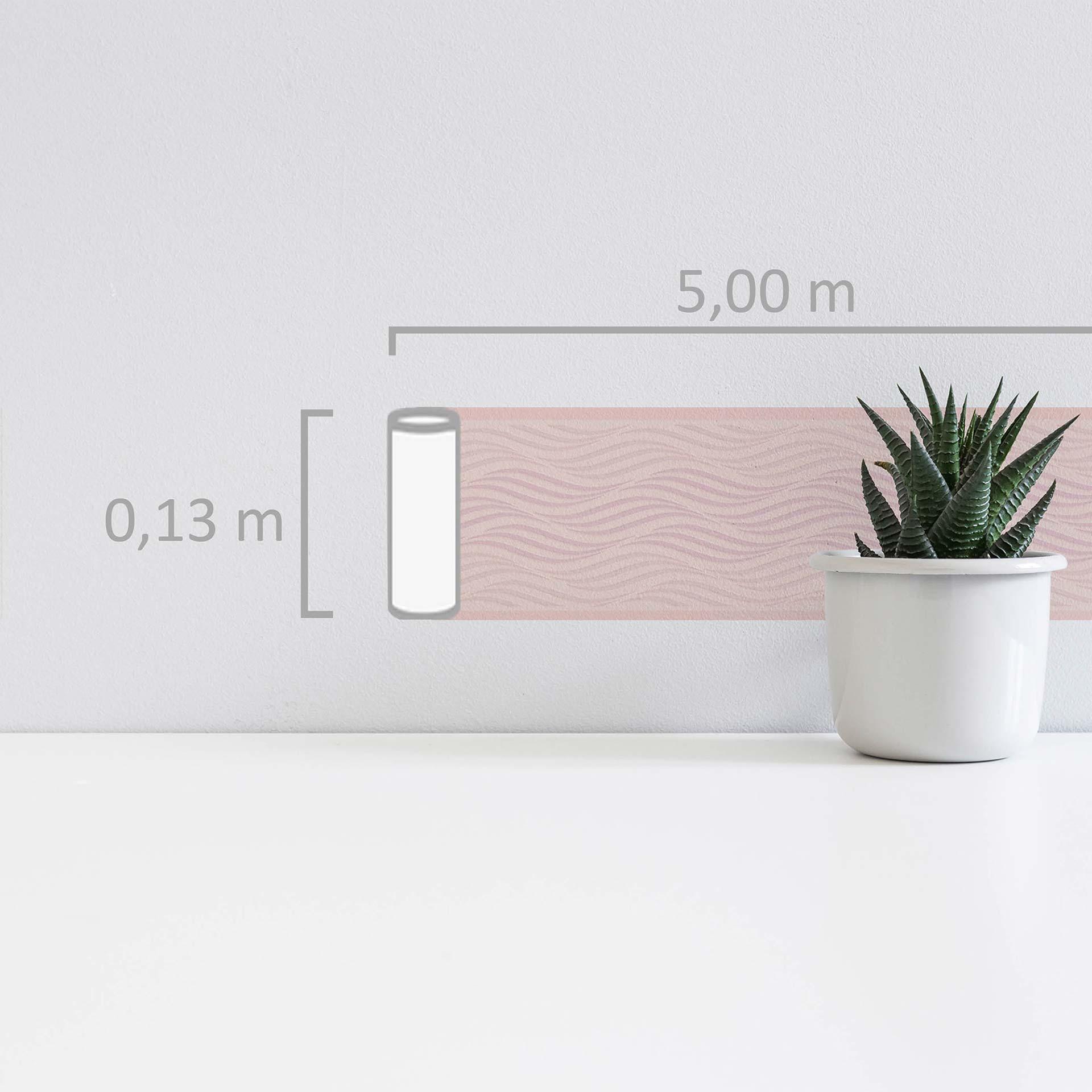A.S. Création selbstklebende Bordüre Only Borders mit Wellen Muster rosa
