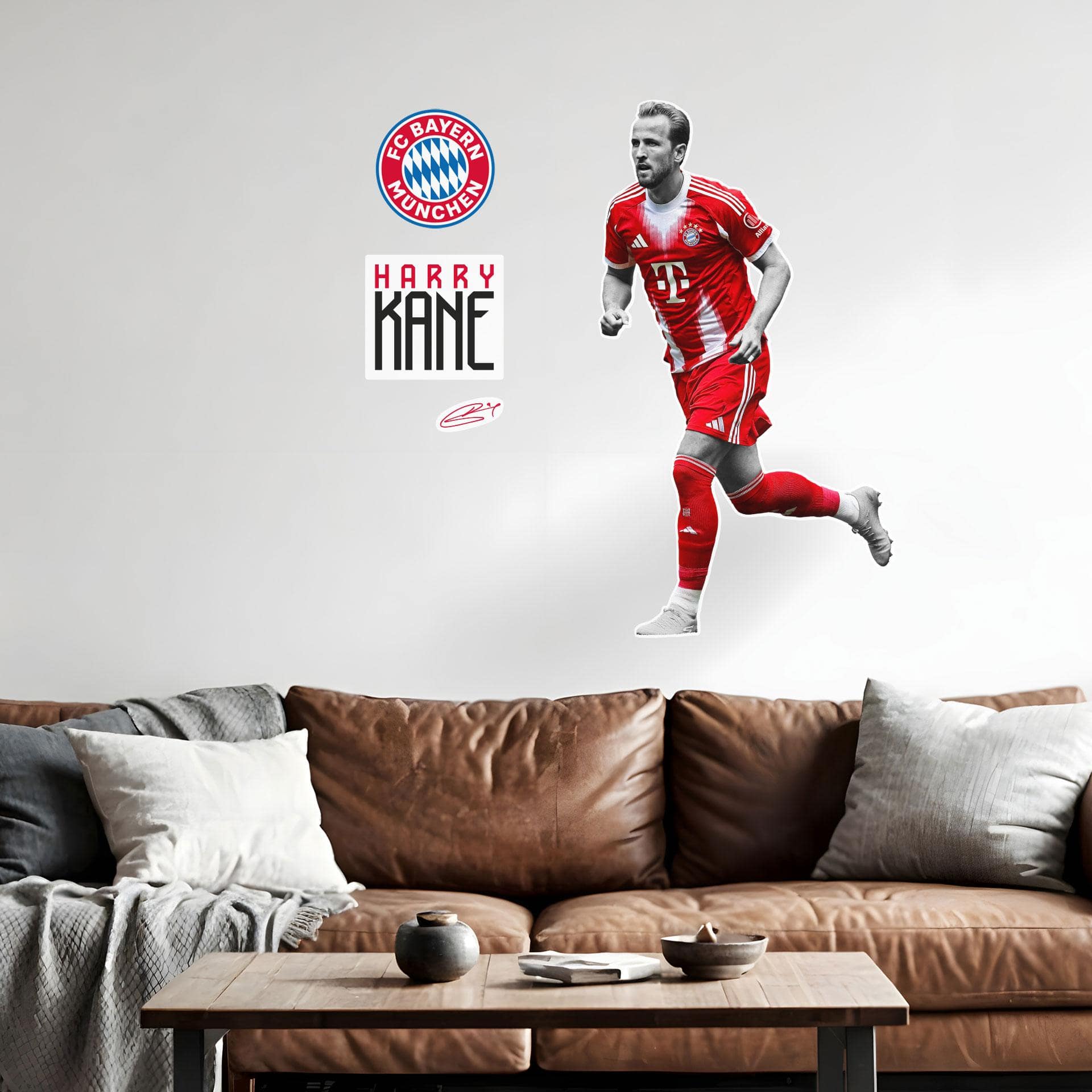 Wallsticker FC Bayern-spiller Harry Kane 2025/26