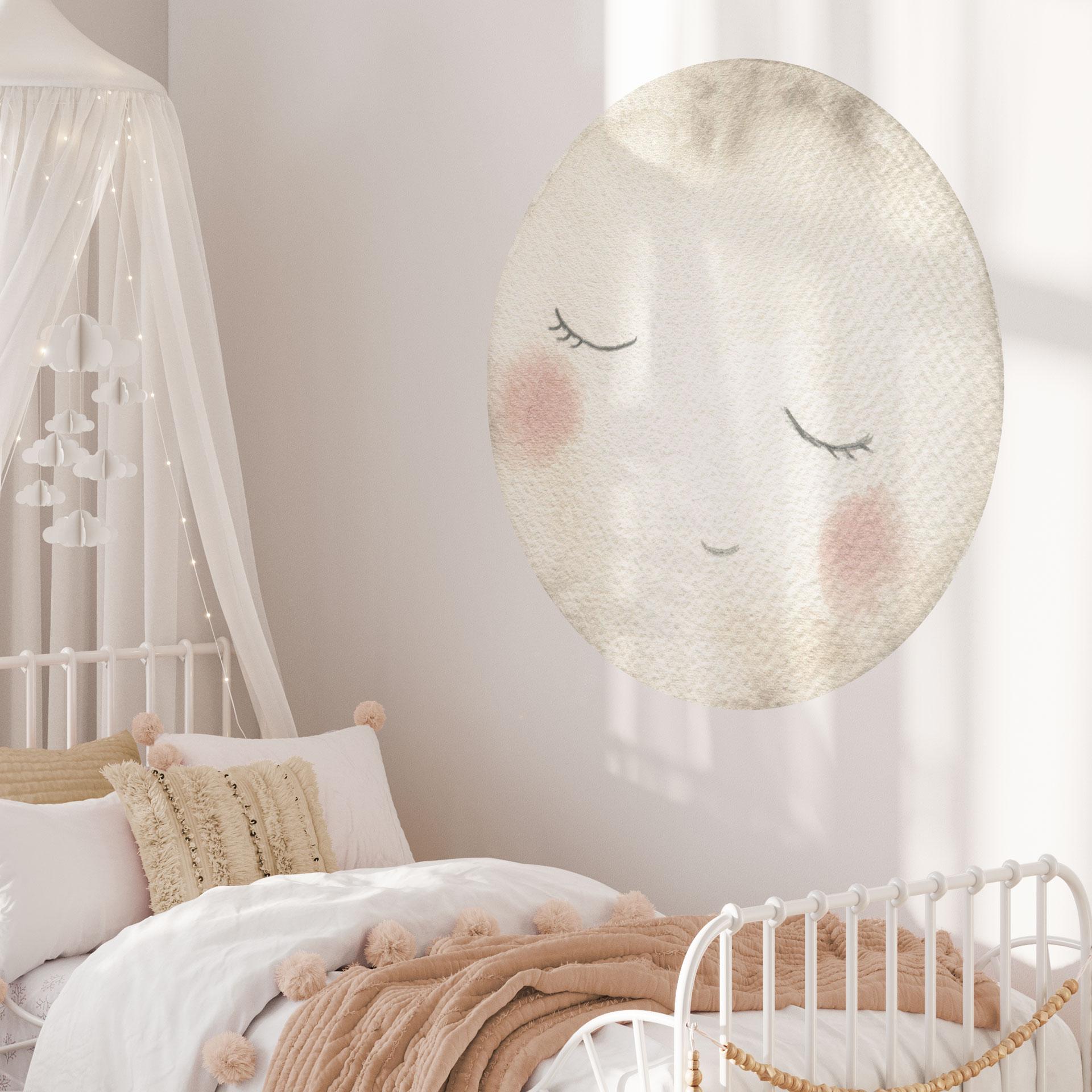 Sovende måne Wallsticker