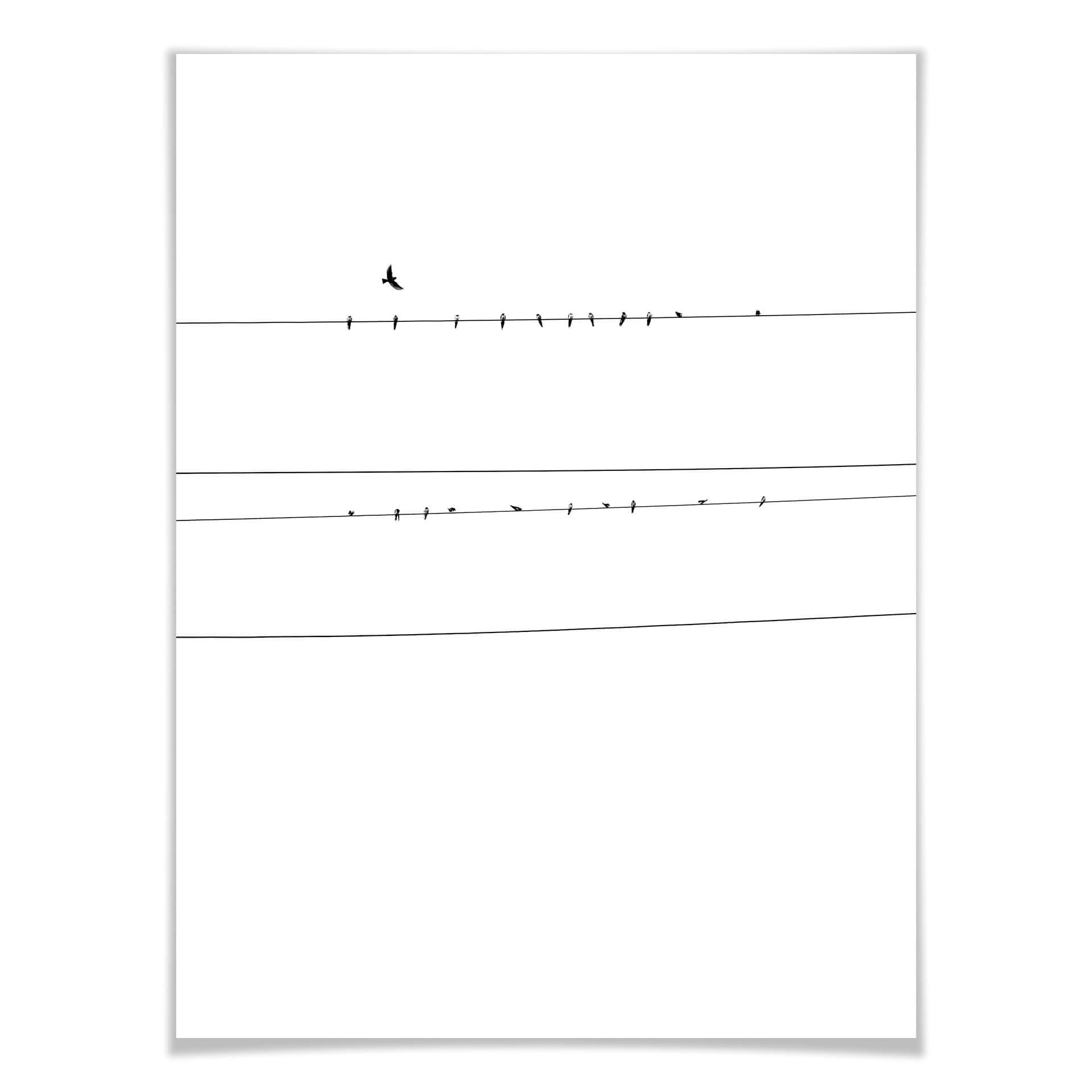 Póster línea eléctrica