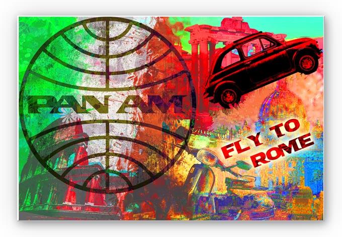 Wanddecoratie Pan Am – Rome